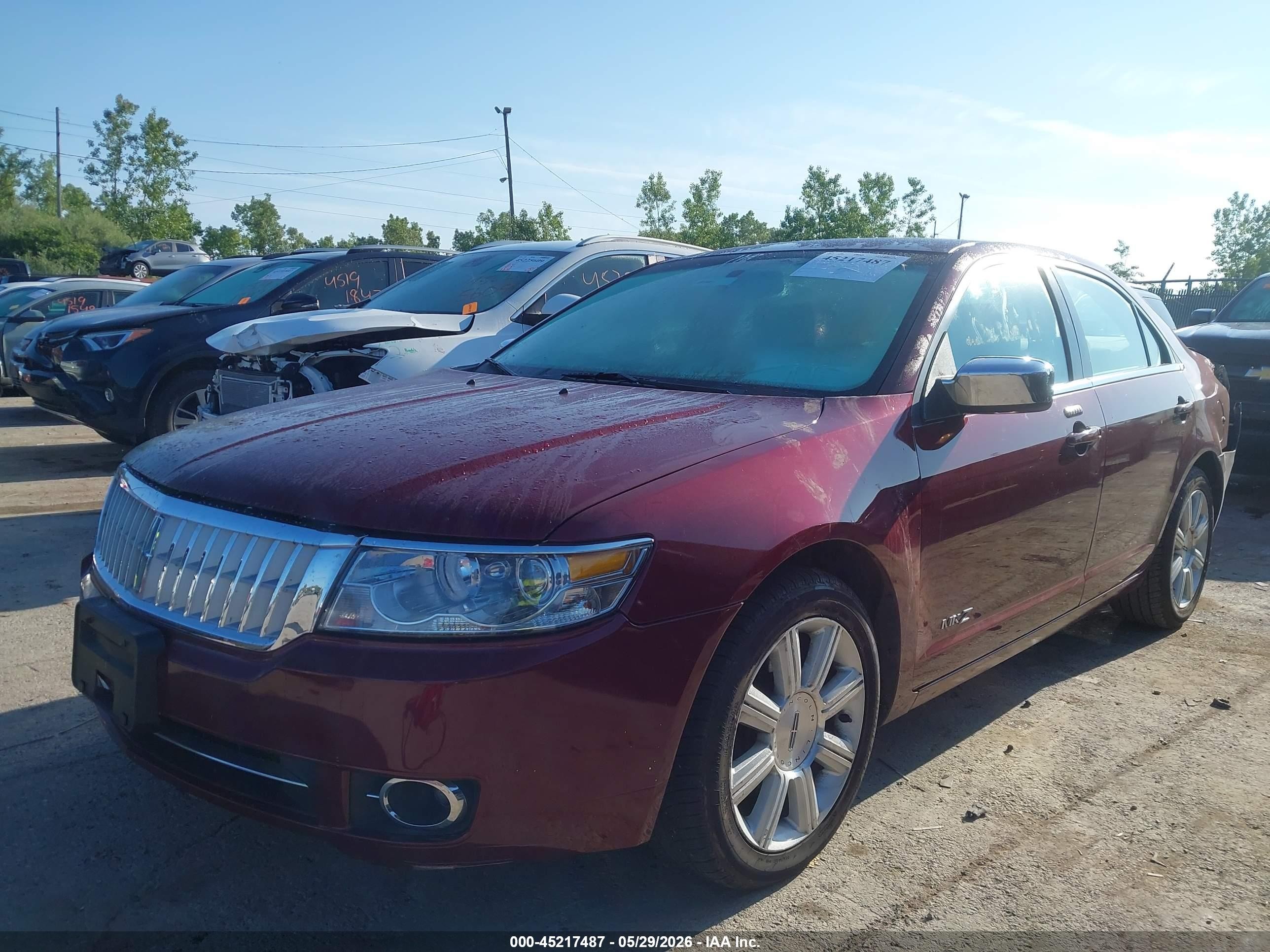 2007 Lincoln Mkz Красный vin: 3LNHM26T87R649717