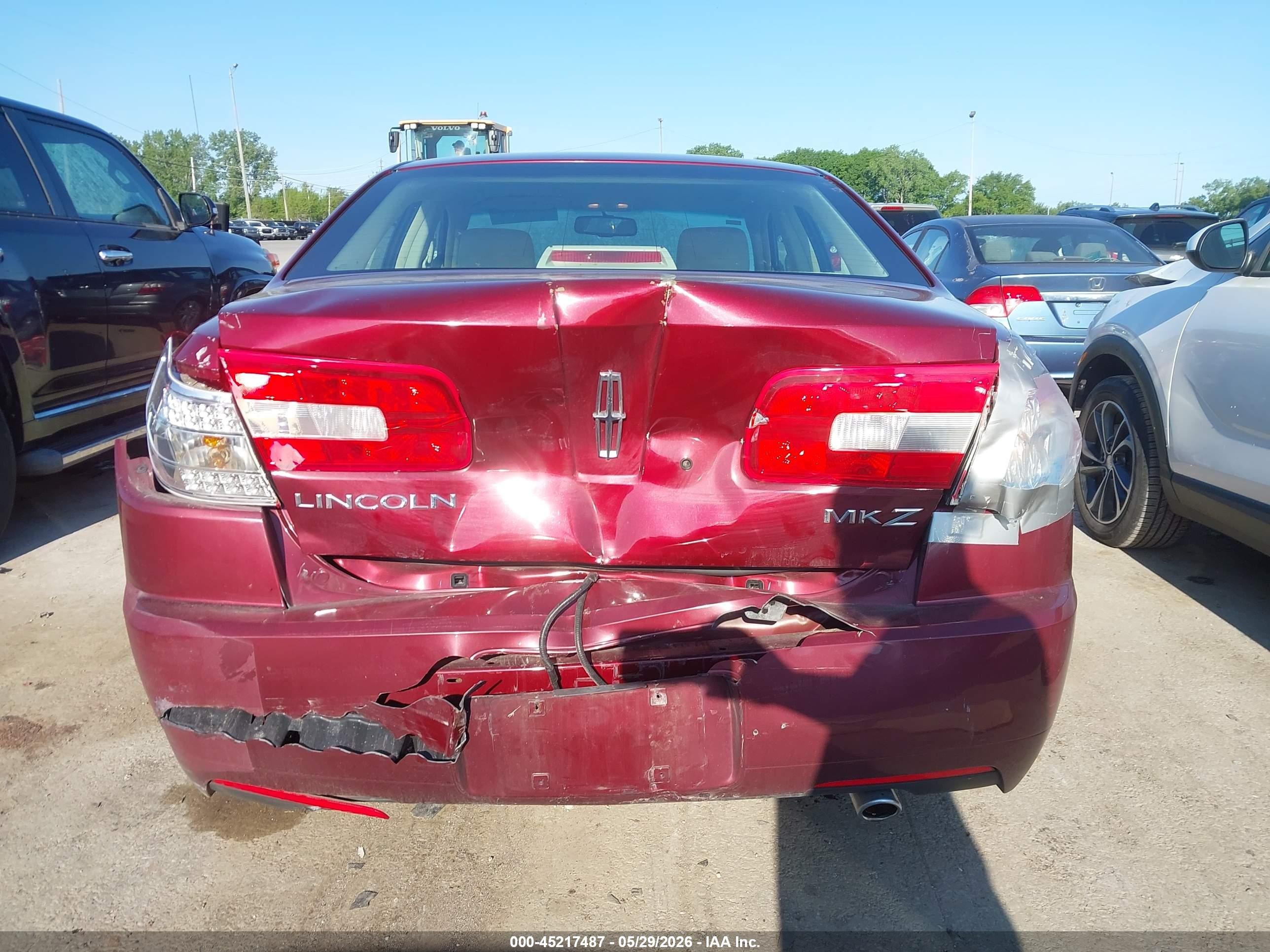 2007 Lincoln Mkz Красный vin: 3LNHM26T87R649717