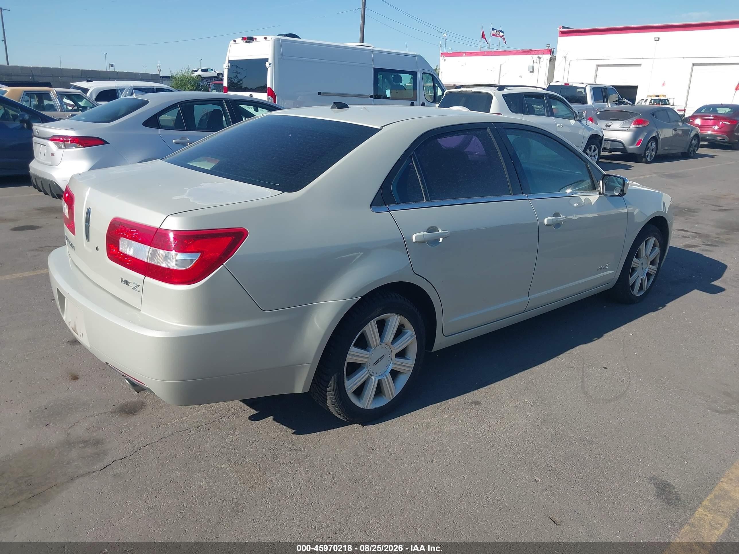 2007 Lincoln Mkz   White vin: 3LNHM26T87R664623