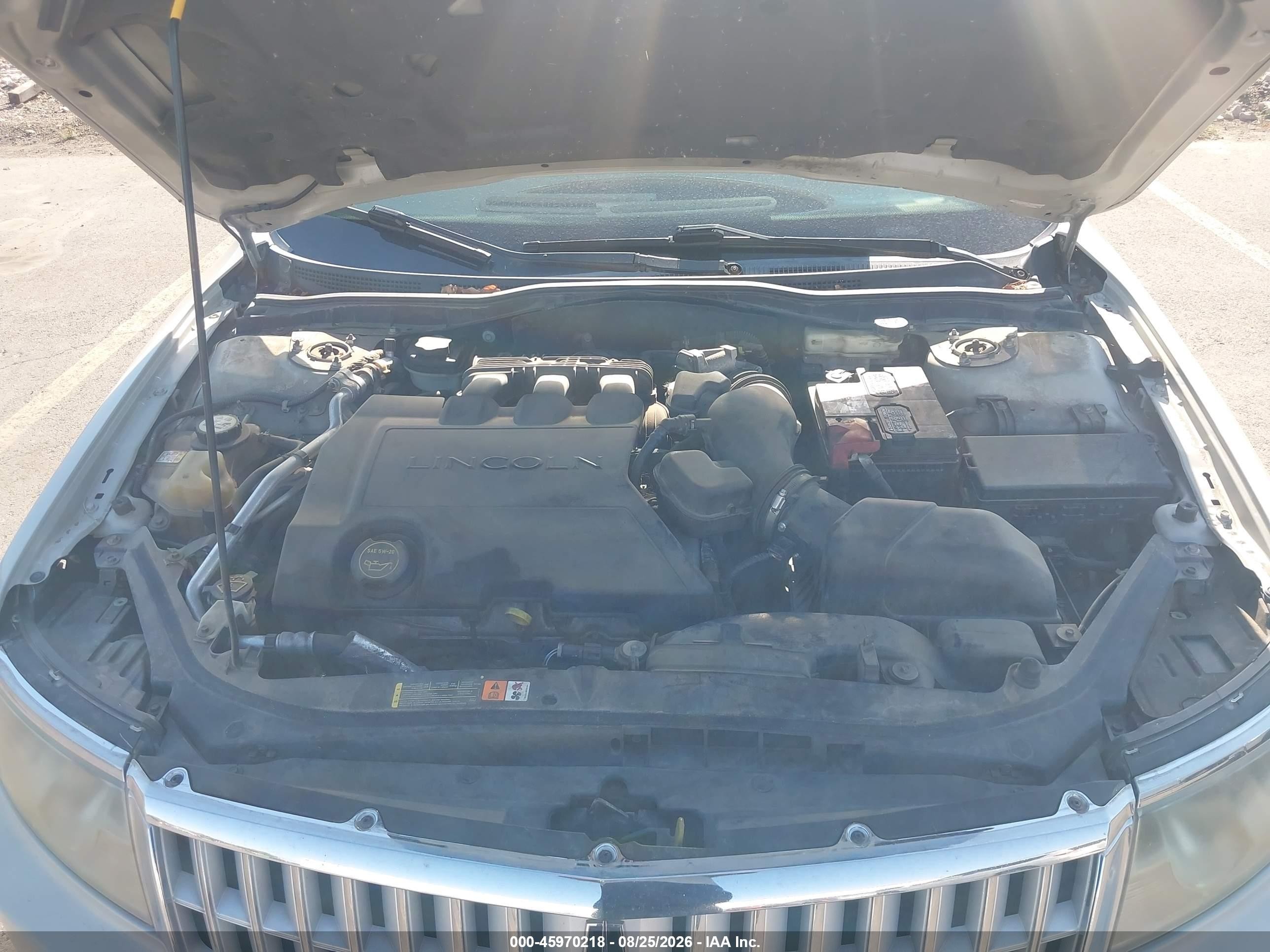 2007 Lincoln Mkz   White vin: 3LNHM26T87R664623