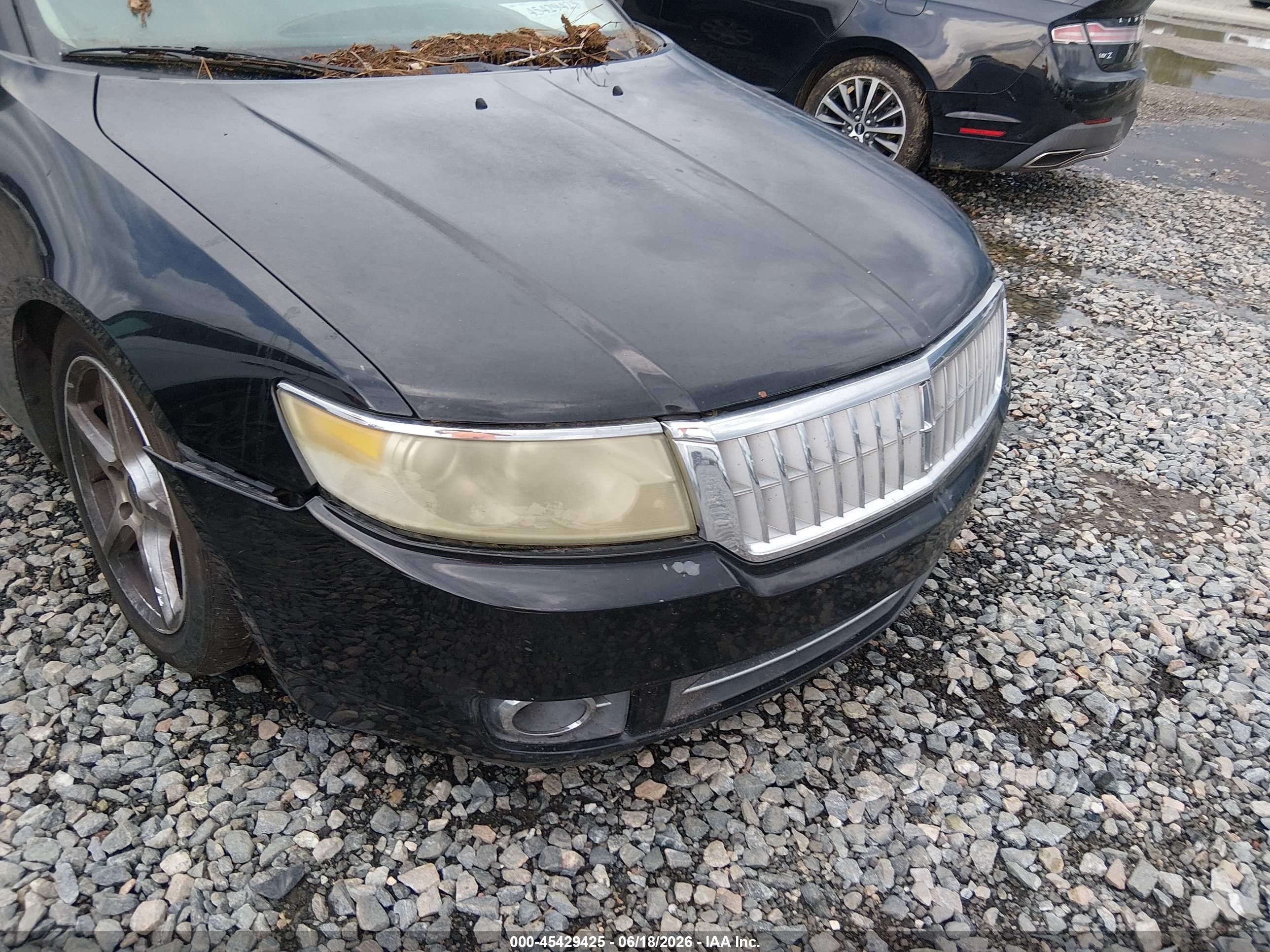 2008 Lincoln Mkz   Black vin: 3LNHM26T88R612393
