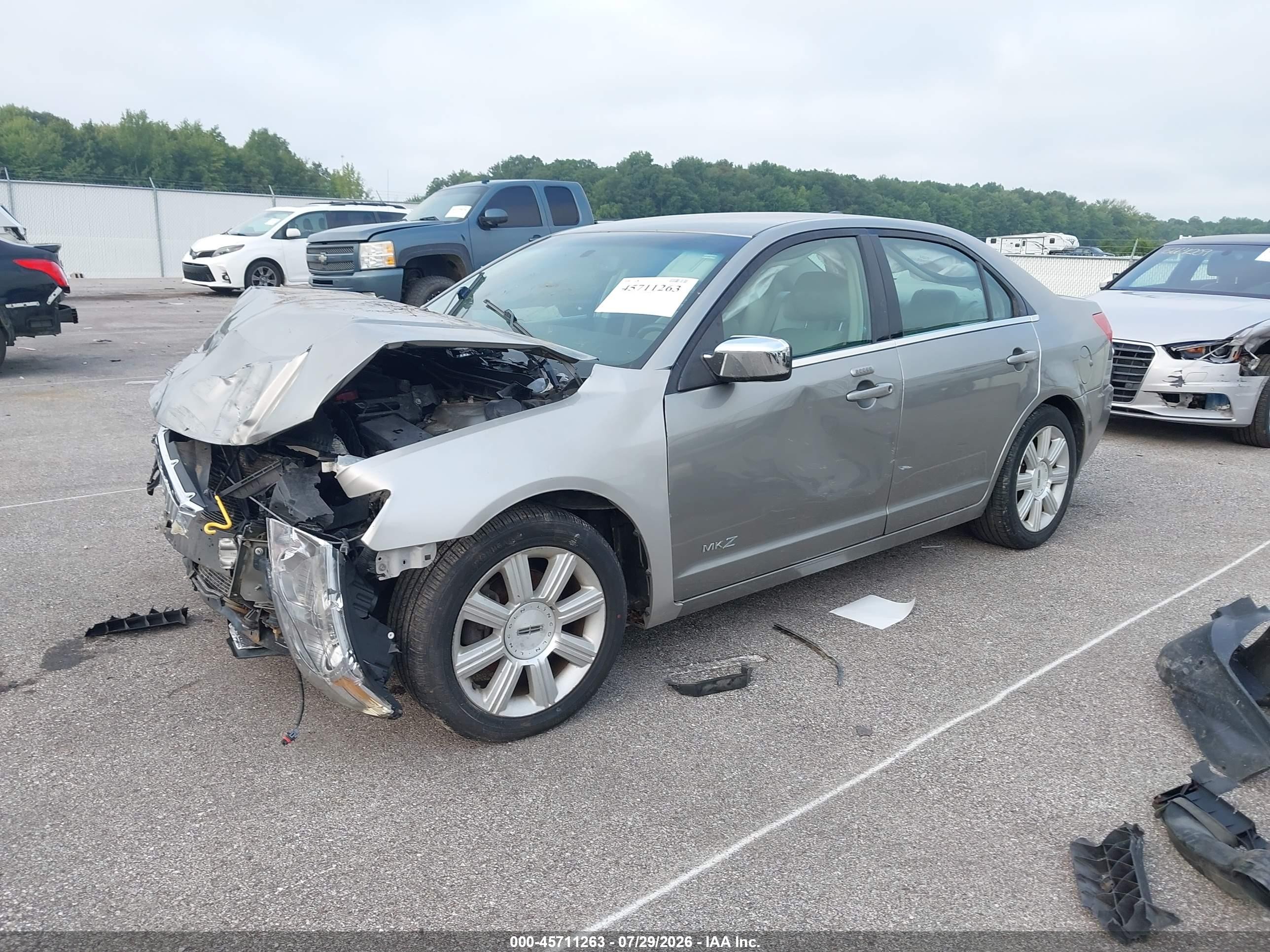 2008 Lincoln Mkz   Gray vin: 3LNHM26T88R664297