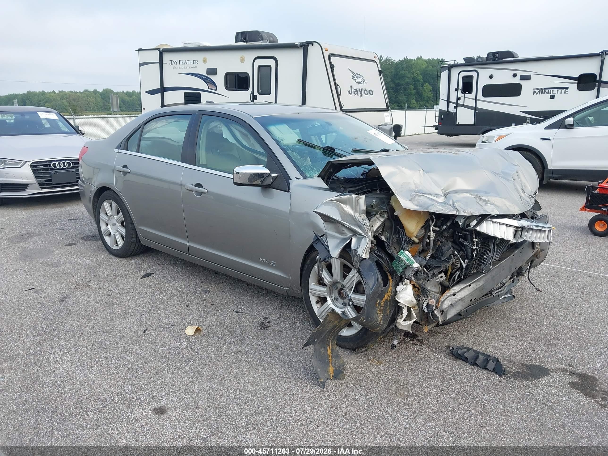 2008 Lincoln Mkz   Gray vin: 3LNHM26T88R664297