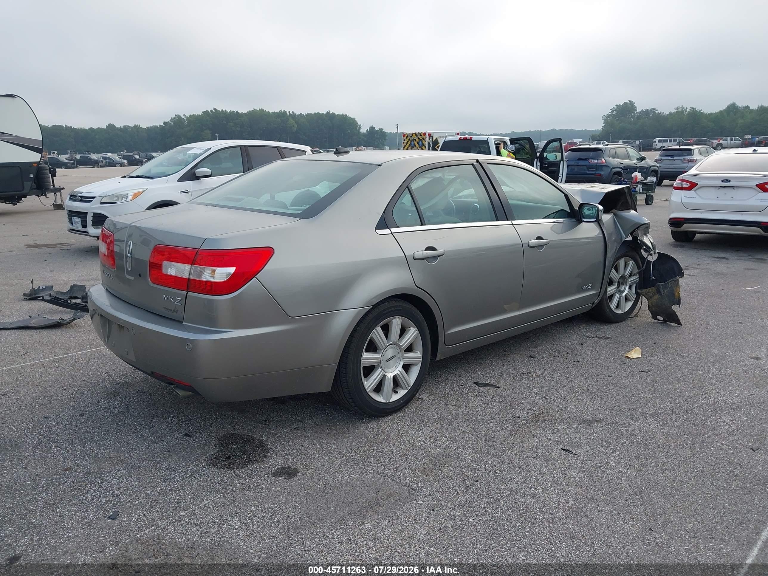 2008 Lincoln Mkz   Gray vin: 3LNHM26T88R664297