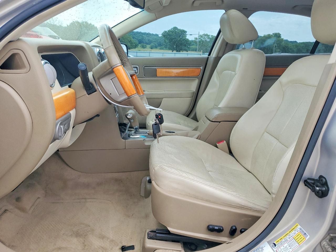 2009 Lincoln Mkz Beige vin: 3LNHM26T89R602898
