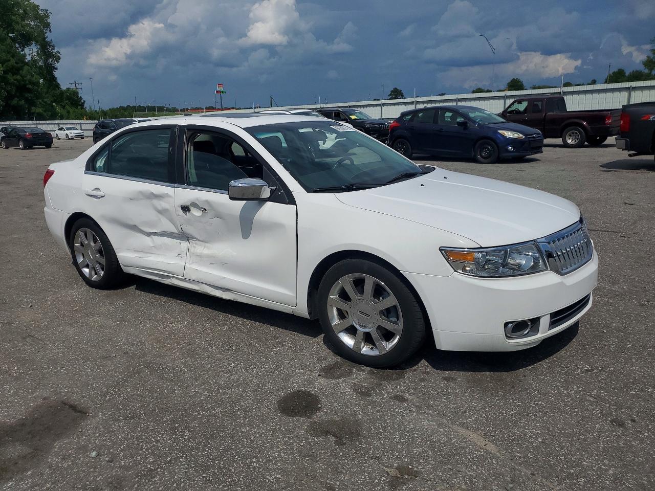 2007 Lincoln Mkz Select White vin: 3LNHM26T97R667112