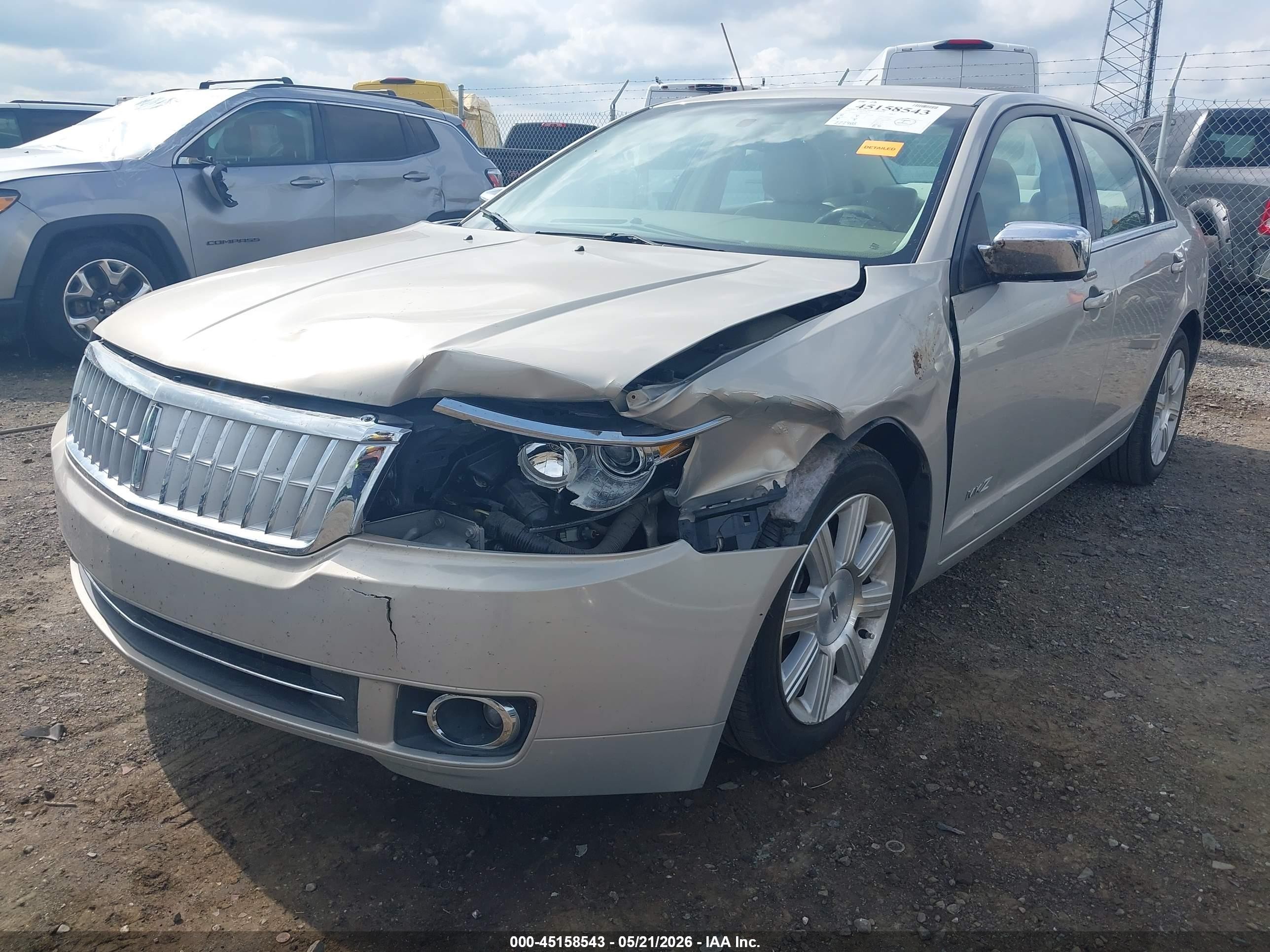 2009 Lincoln Mkz   Gold vin: 3LNHM26T99R610105