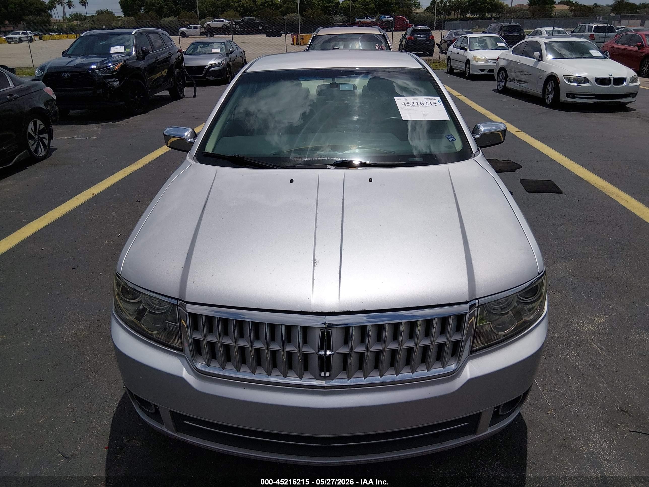 2009 Lincoln Mkz   Silver vin: 3LNHM26T99R626501