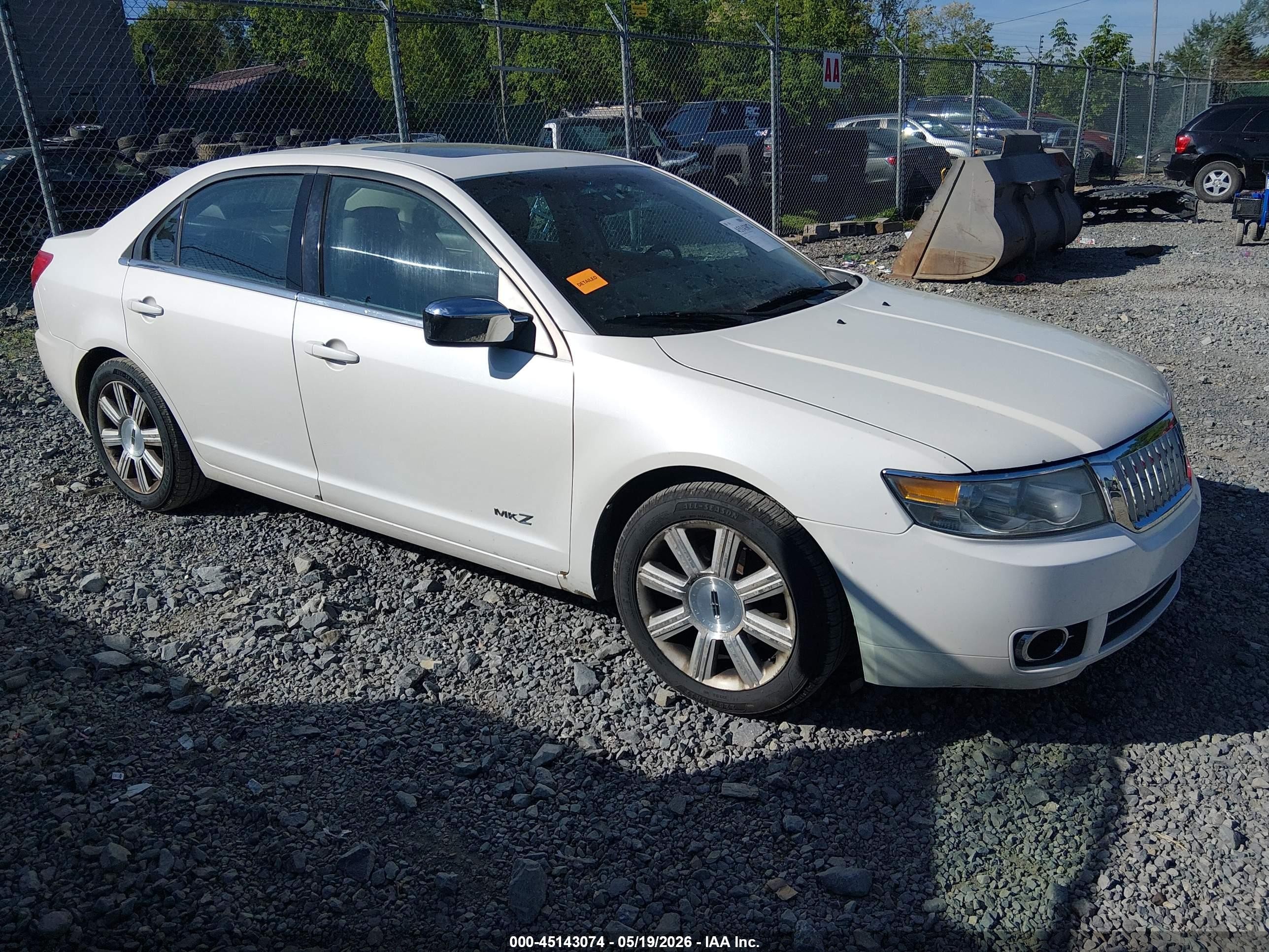 2009 Lincoln Mkz   White vin: 3LNHM26T99R634551