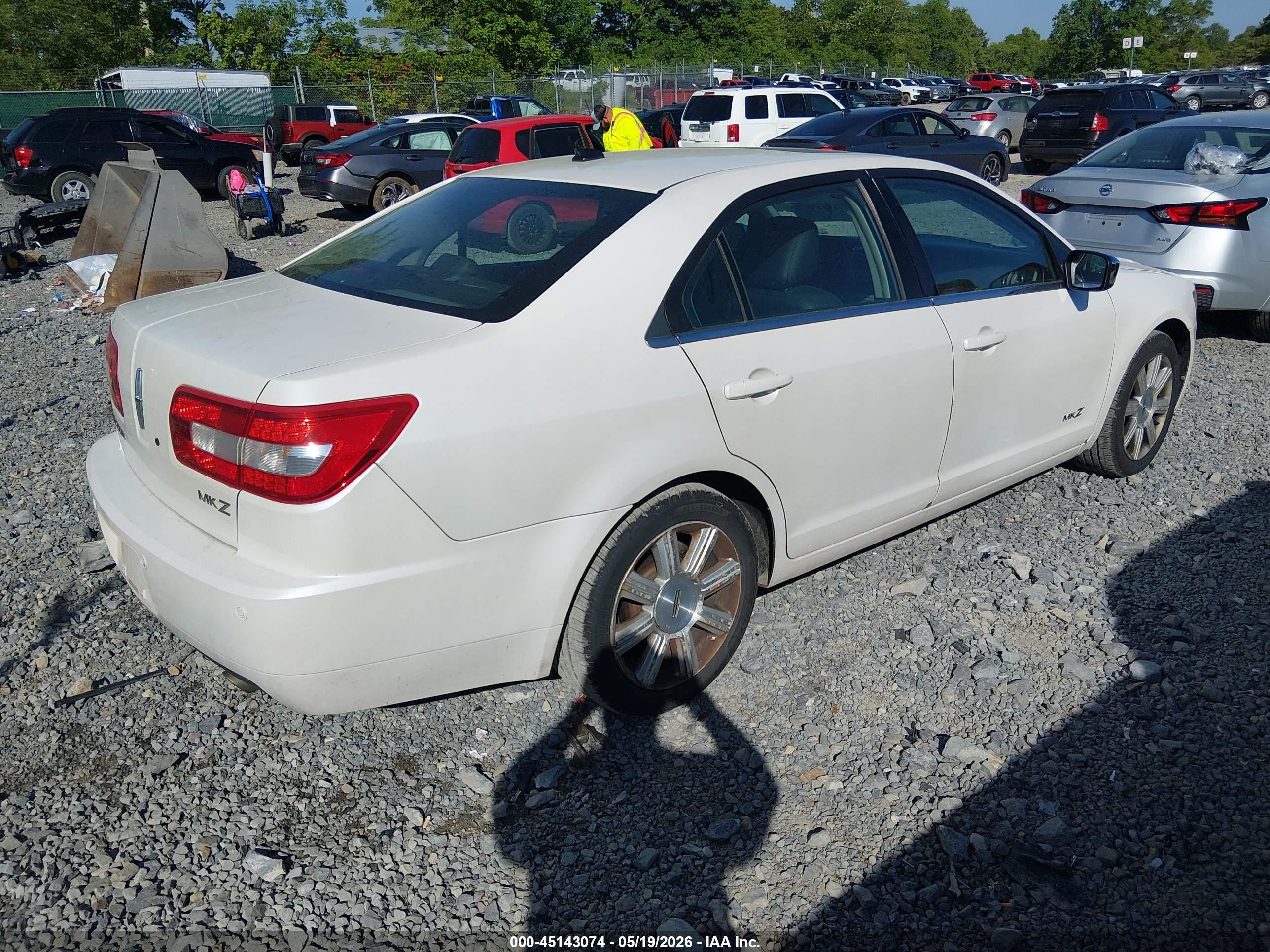 2009 Lincoln Mkz   White vin: 3LNHM26T99R634551