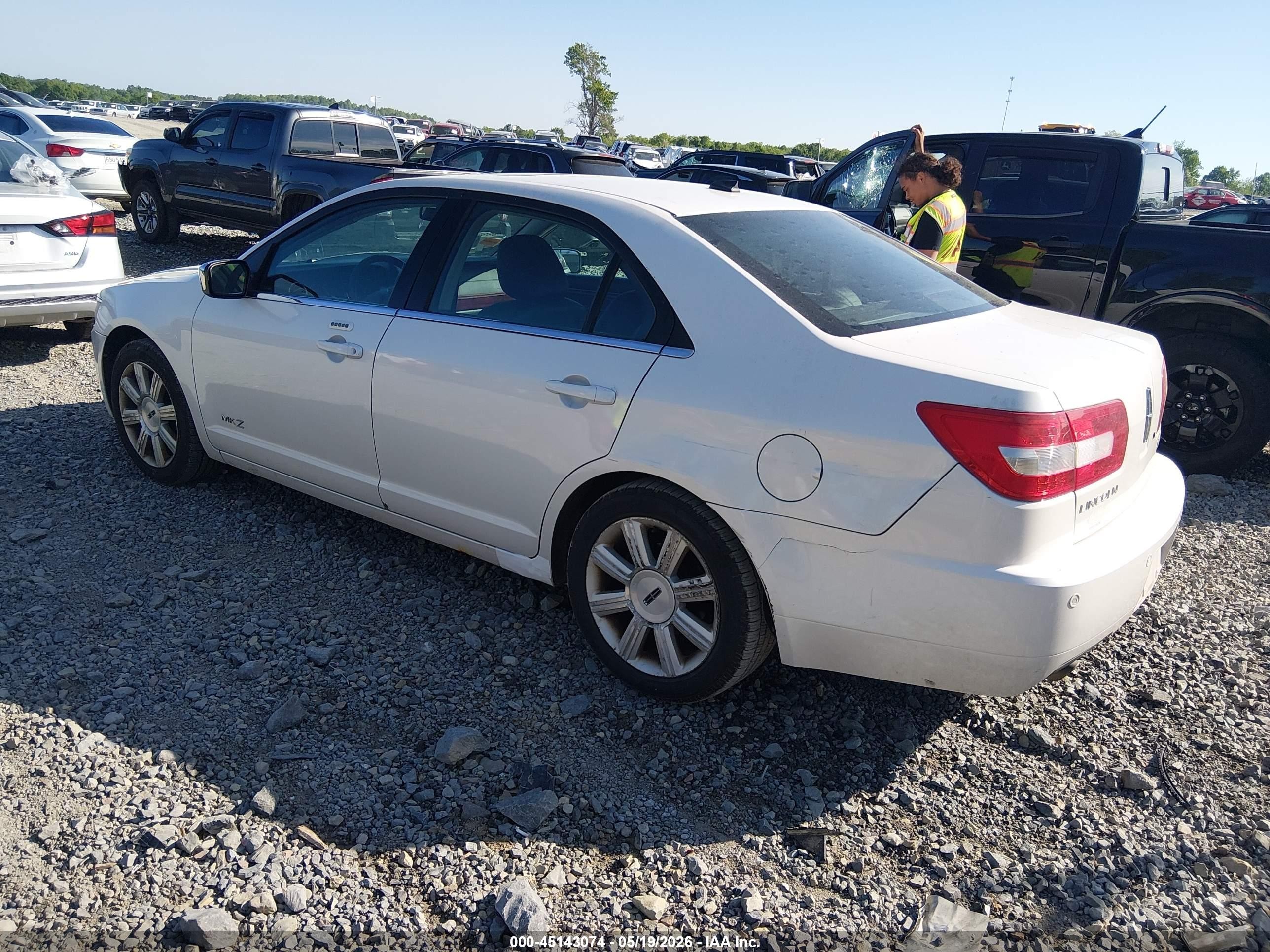 2009 Lincoln Mkz   White vin: 3LNHM26T99R634551
