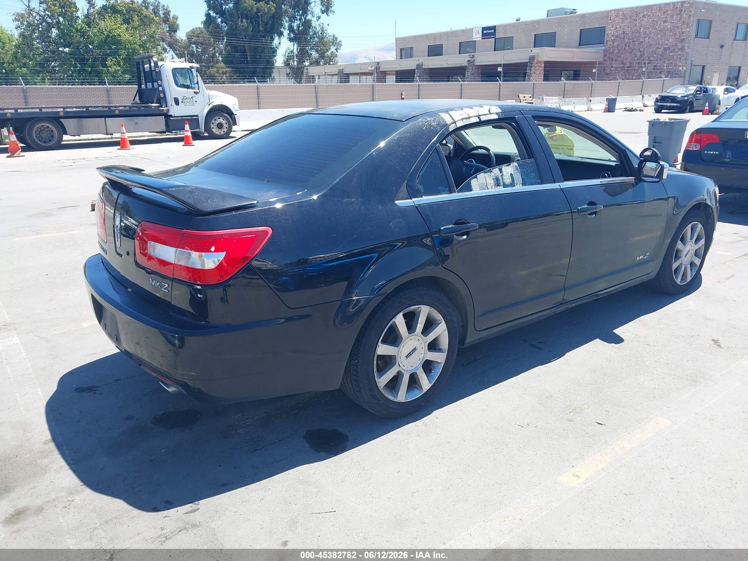 2007 Lincoln Mkz   Black vin: 3LNHM26TX7R633518