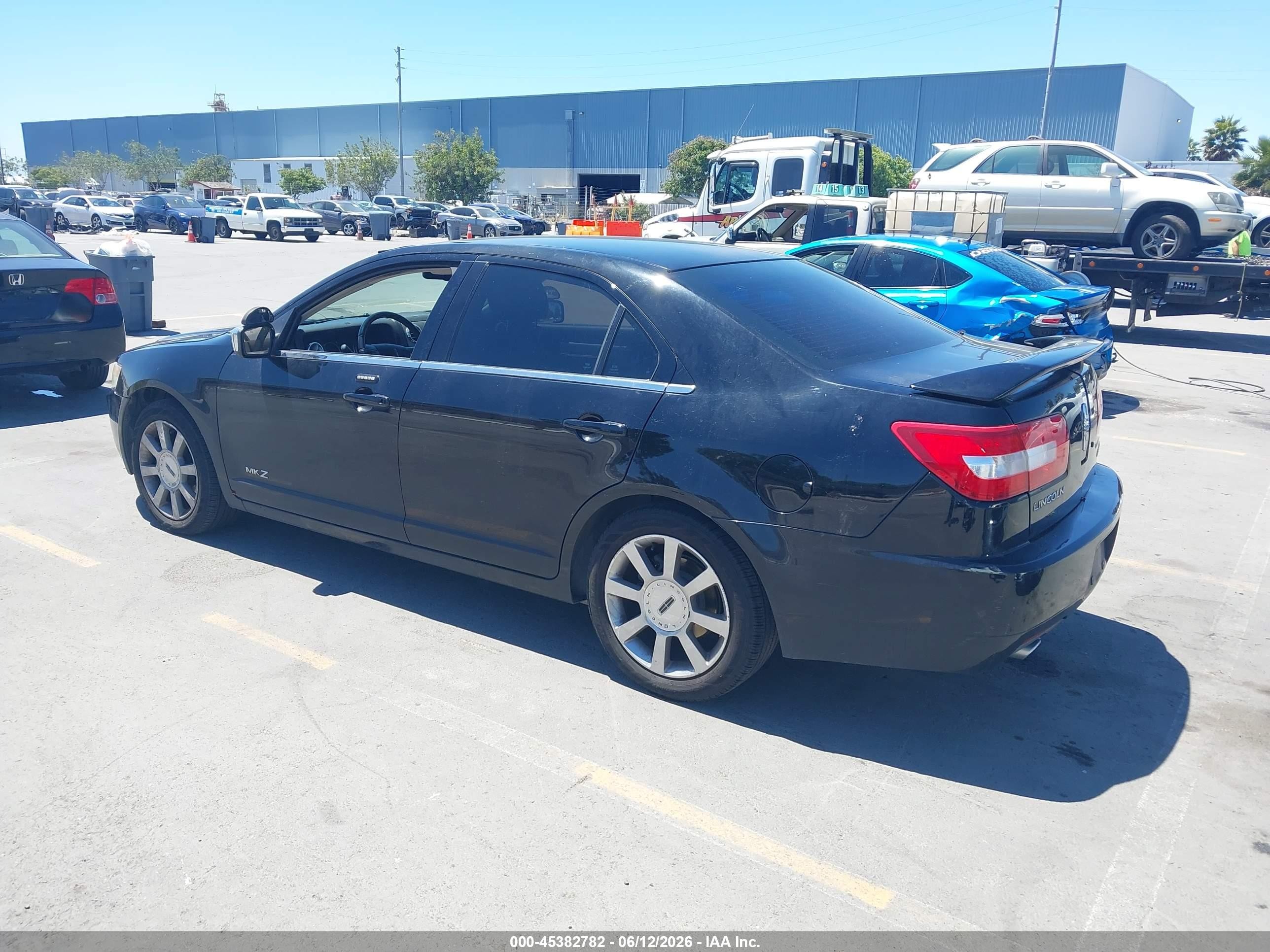 2007 Lincoln Mkz   Black vin: 3LNHM26TX7R633518