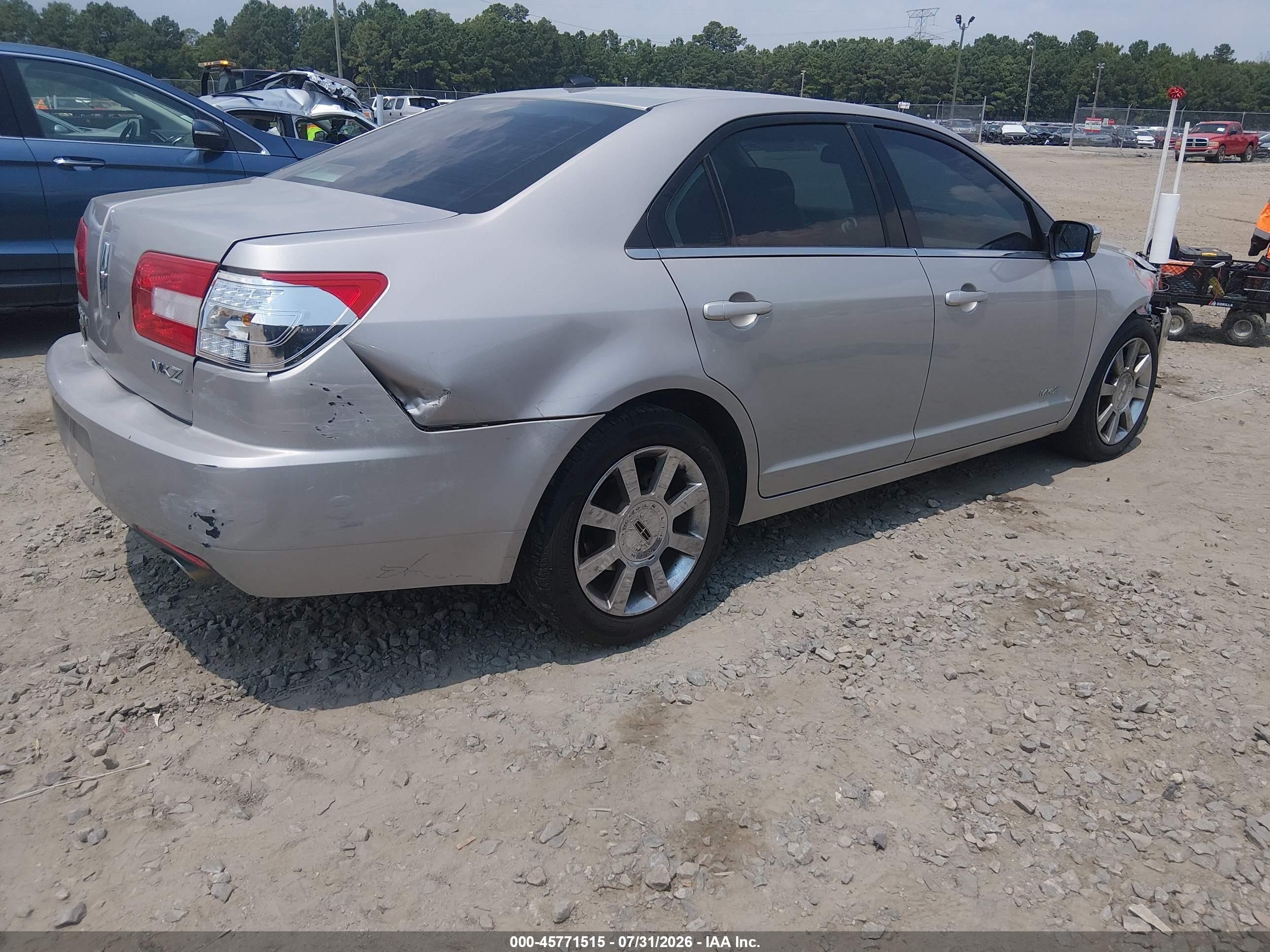 2007 Lincoln Mkz   Silver vin: 3LNHM26TX7R671718