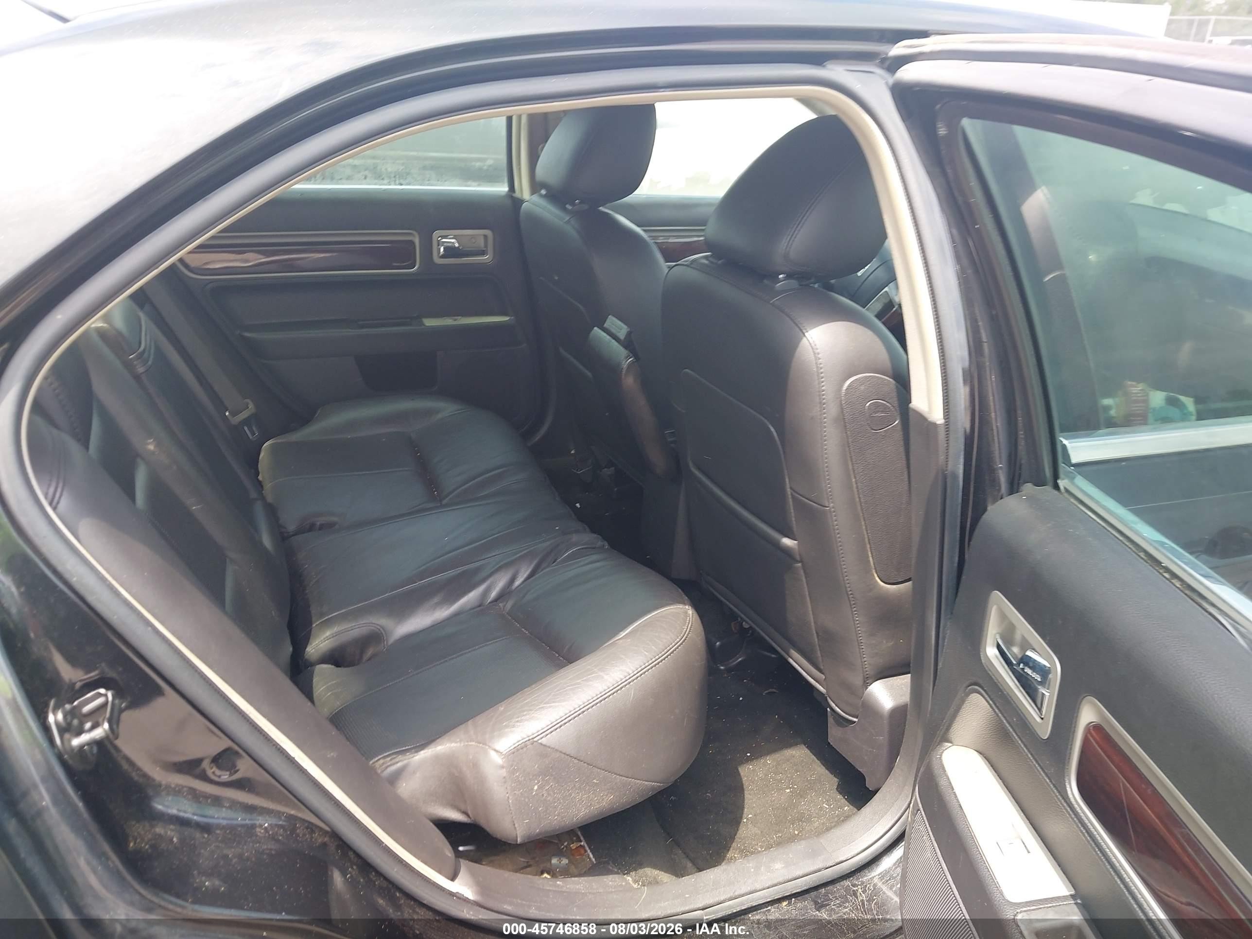 2009 Lincoln Mkz   Black vin: 3LNHM26TX9R605978