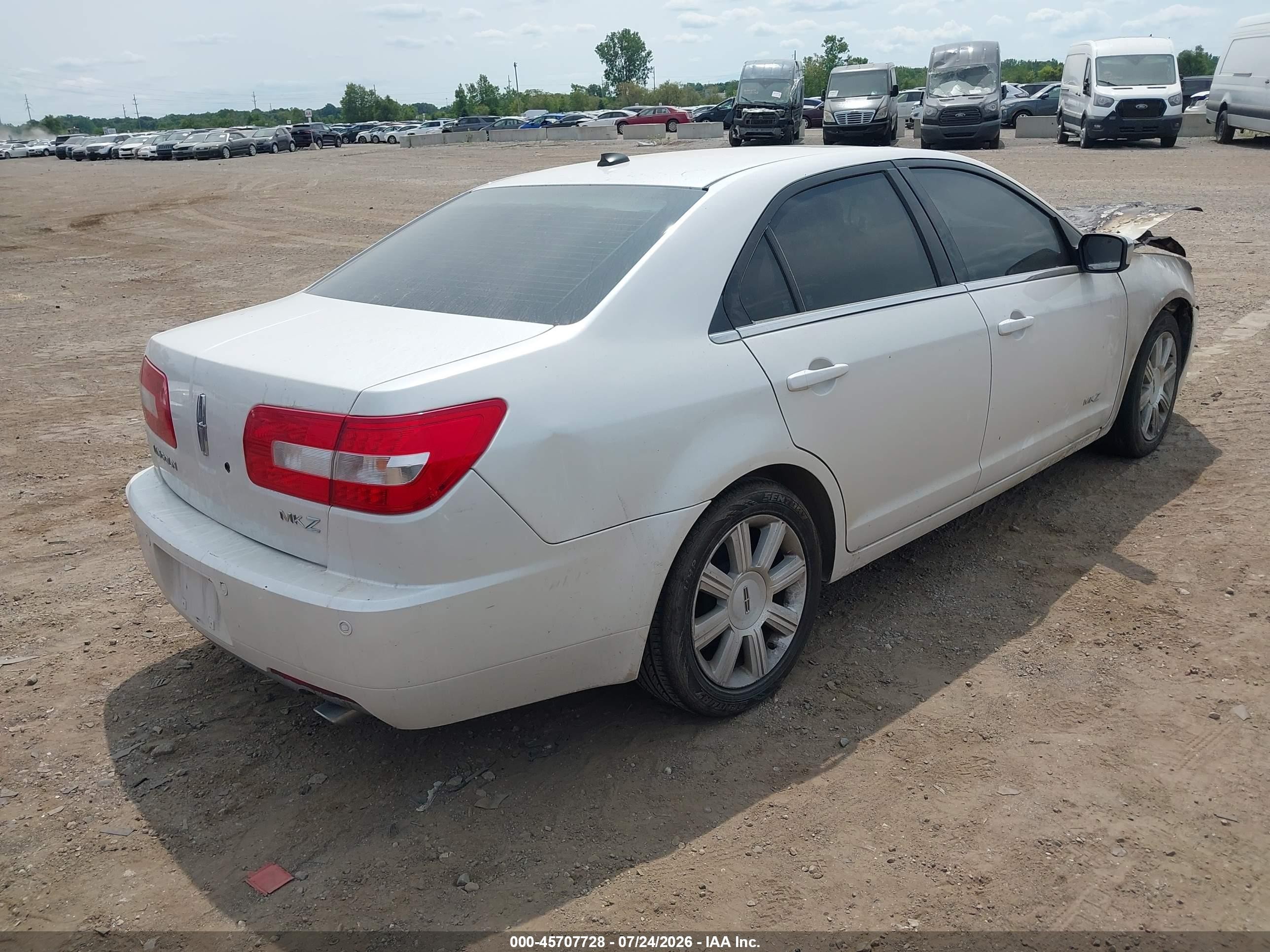 2009 Lincoln Mkz   Белый vin: 3LNHM26TX9R608752