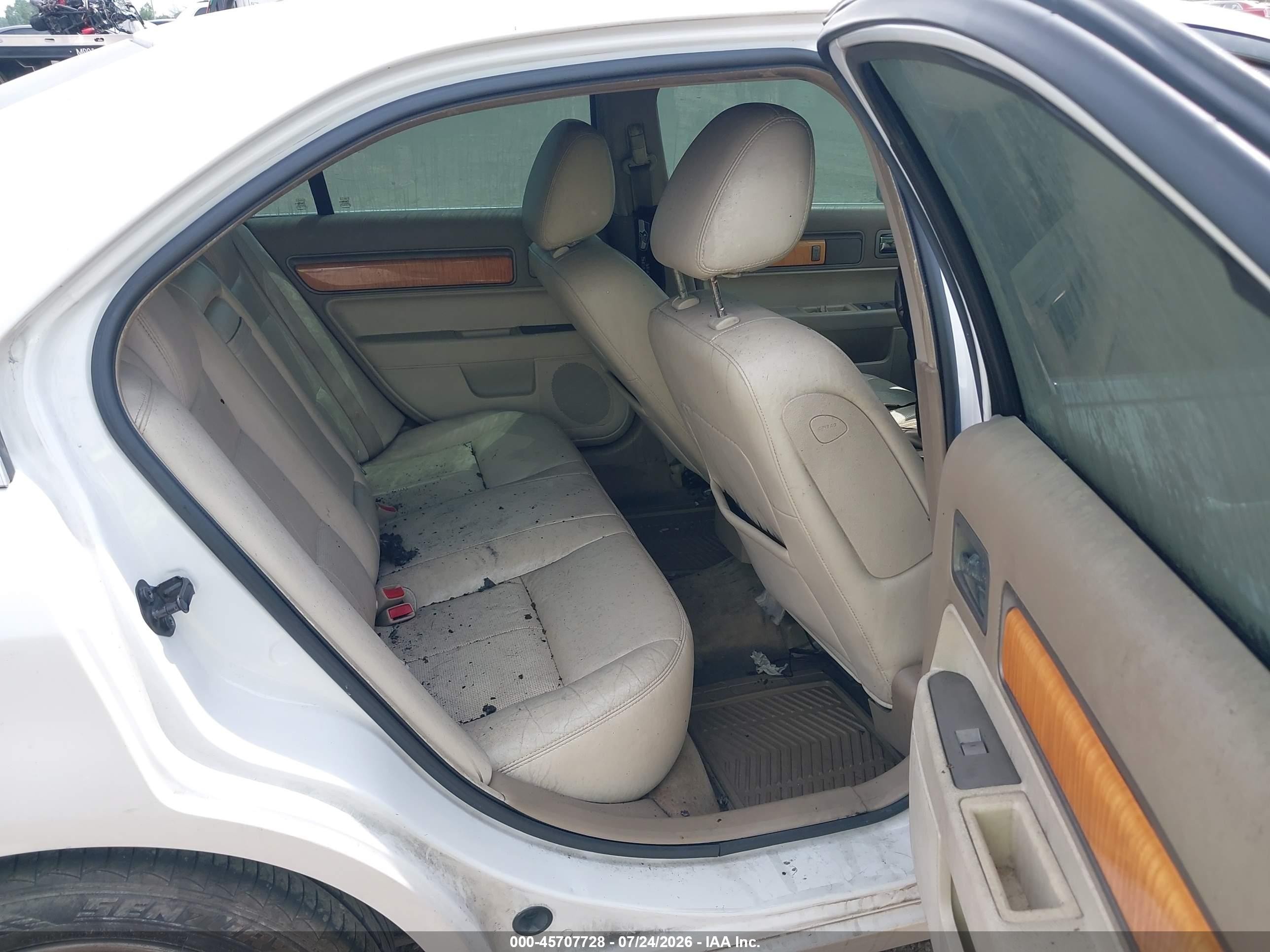 2009 Lincoln Mkz   Белый vin: 3LNHM26TX9R608752