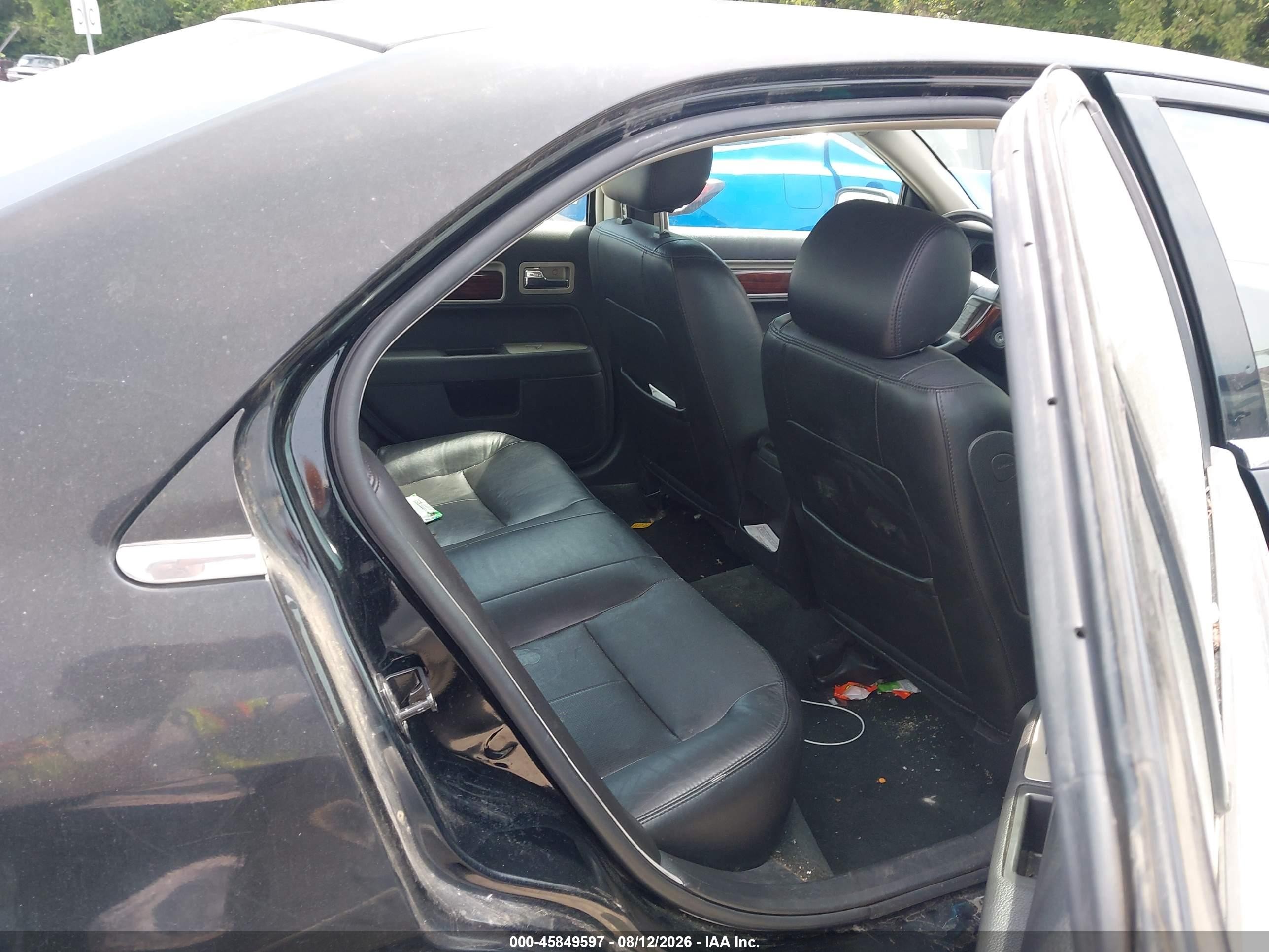 2007 Lincoln Mkz Черный vin: 3LNHM28T07R628387