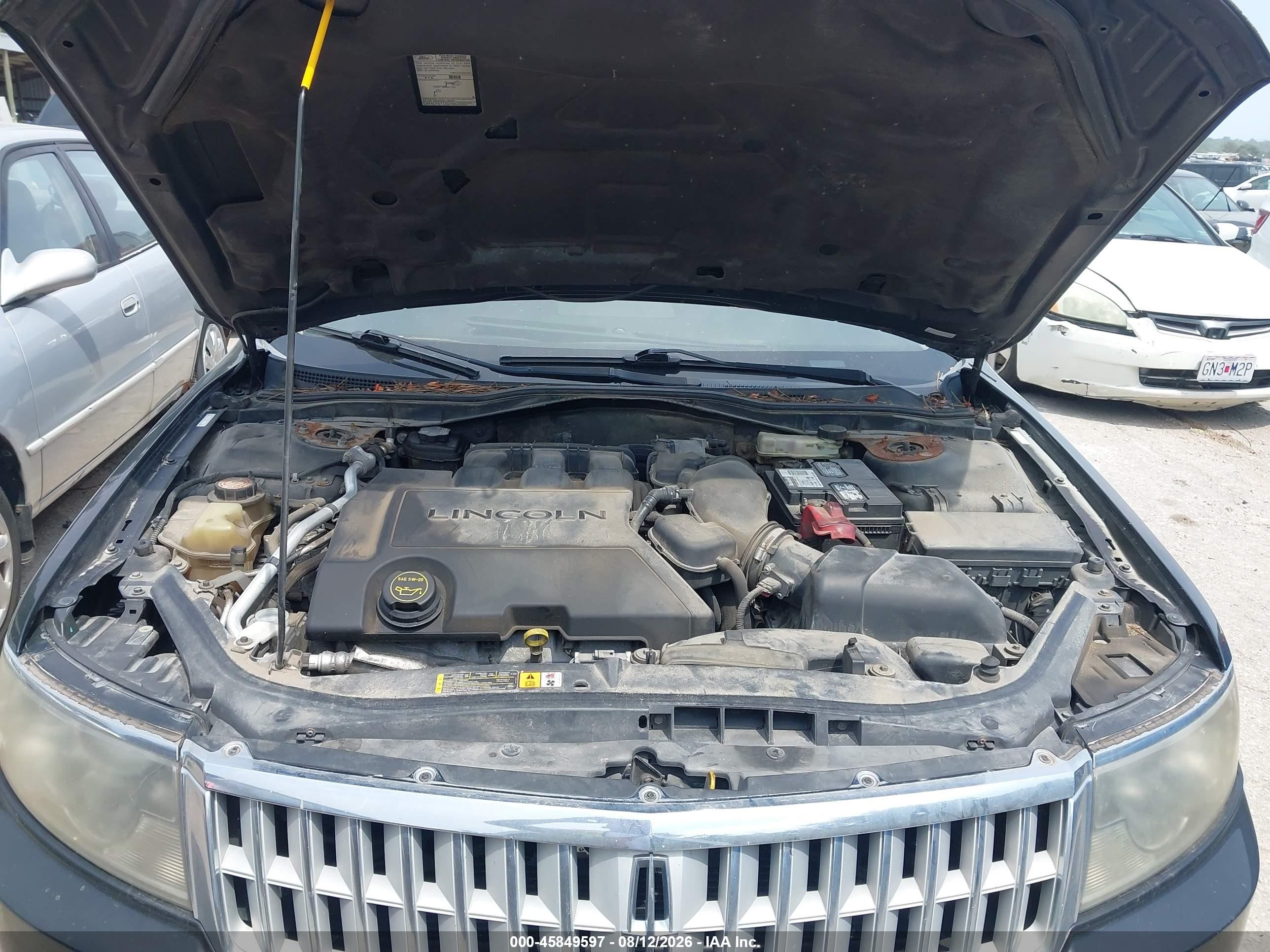 2007 Lincoln Mkz Черный vin: 3LNHM28T07R628387