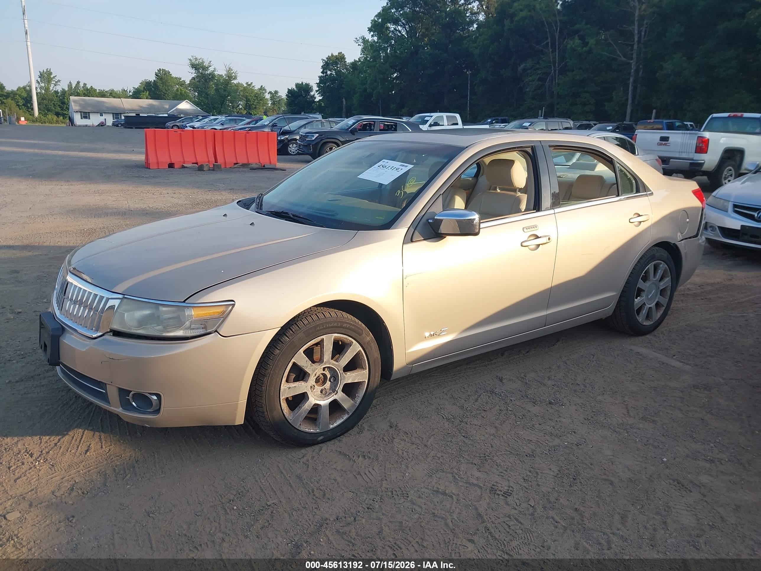 2007 Lincoln Mkz   Beige vin: 3LNHM28T07R630334