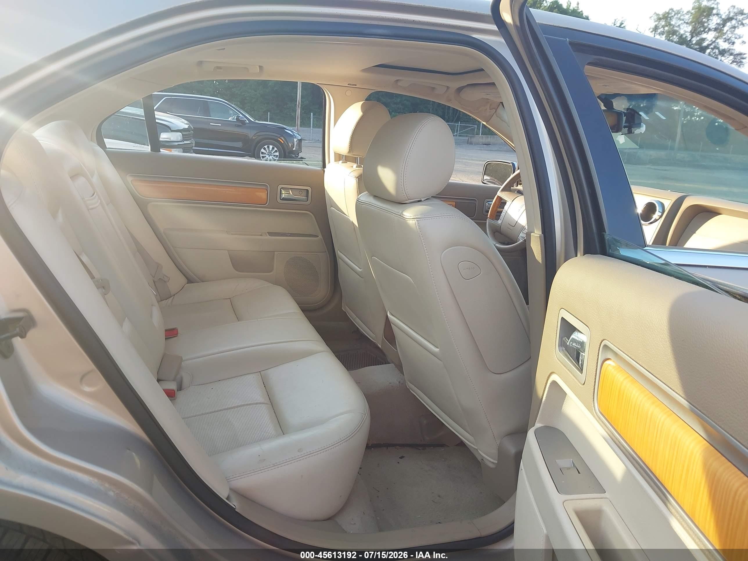 2007 Lincoln Mkz   Beige vin: 3LNHM28T07R630334
