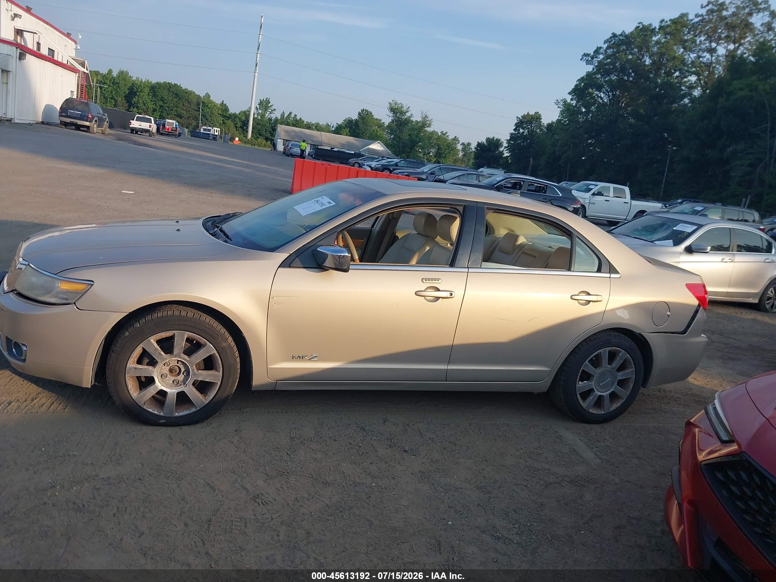 2007 Lincoln Mkz   Beige vin: 3LNHM28T07R630334
