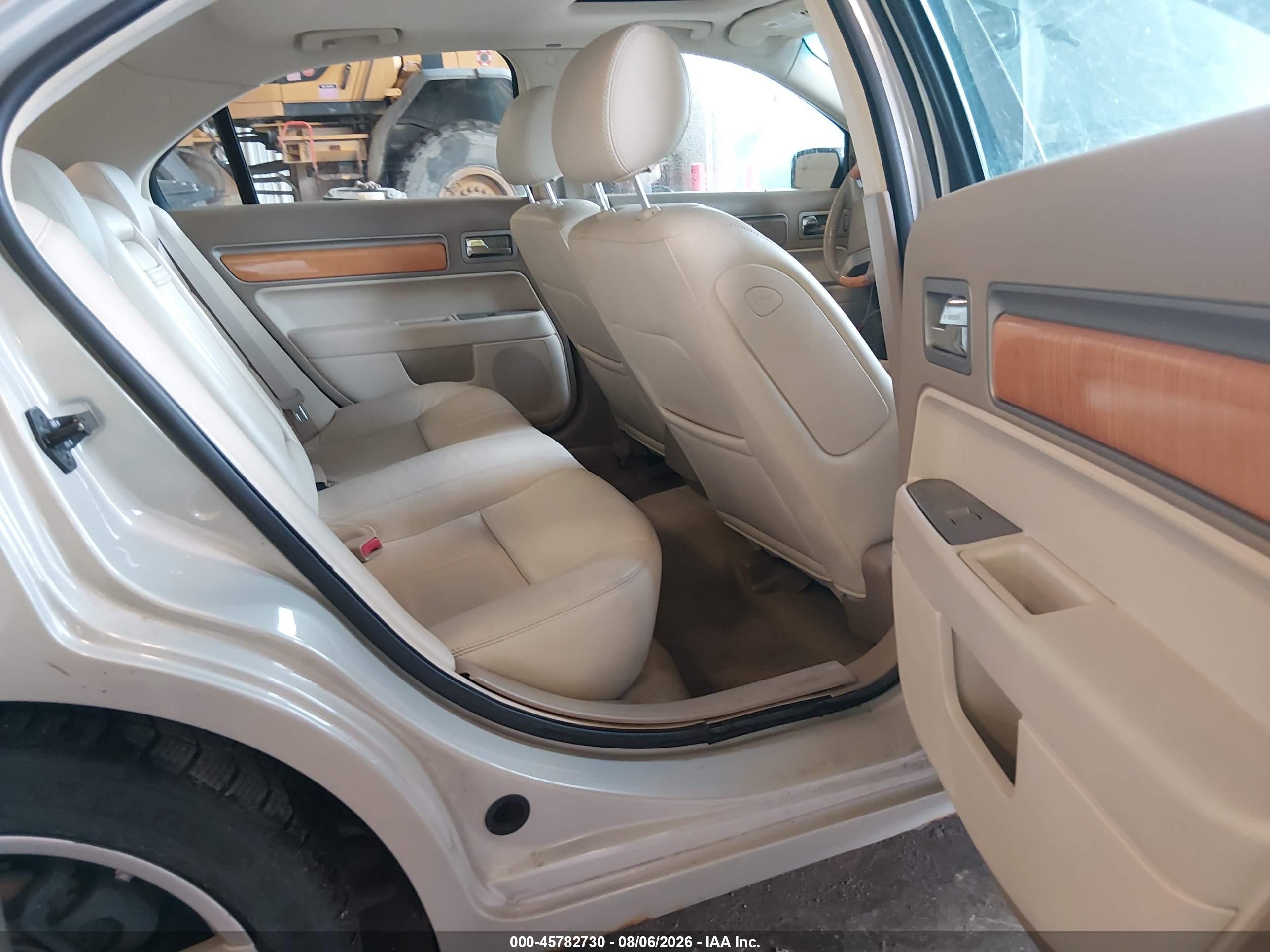 2008 Lincoln Mkz   Cream vin: 3LNHM28T28R634922