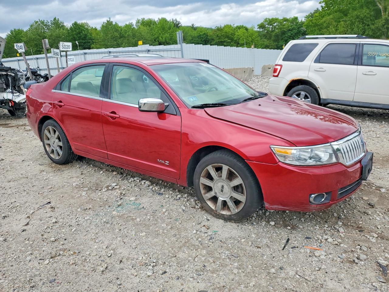 2008 Lincoln Mkz Red vin: 3LNHM28T28R644673