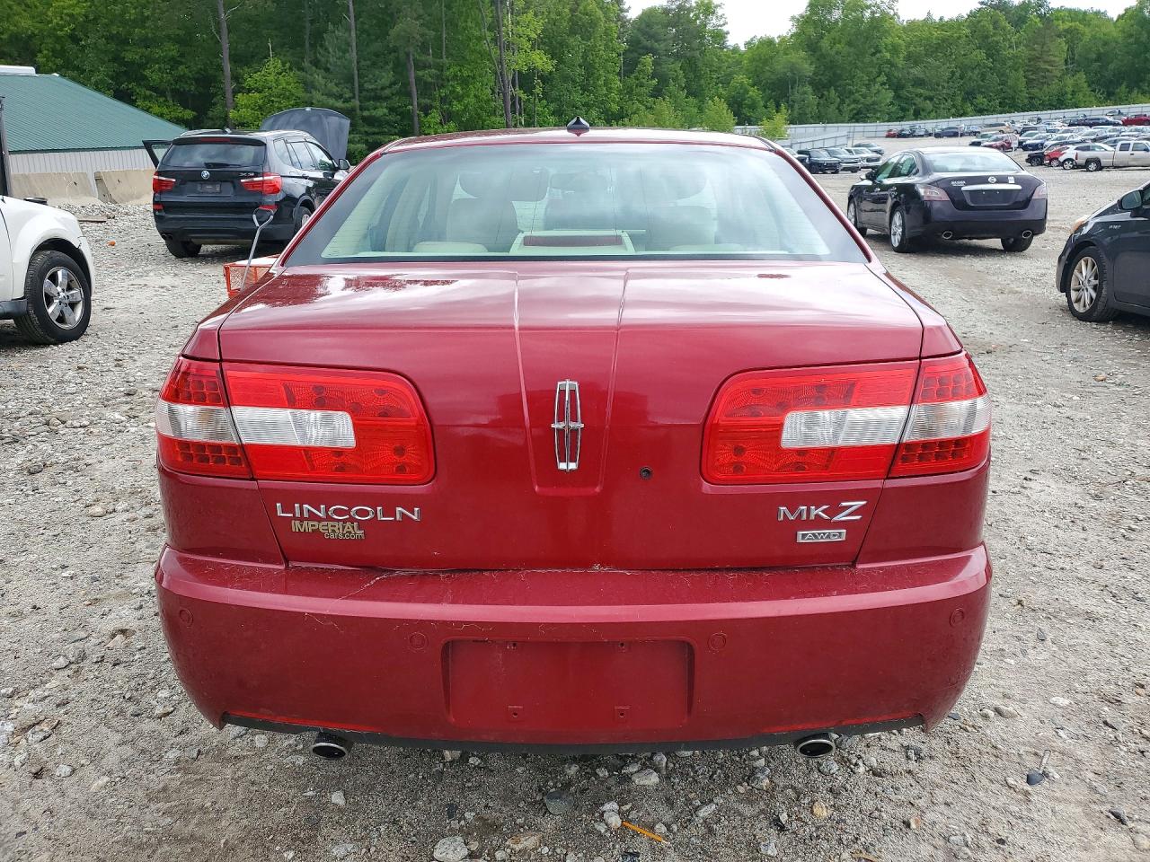 2008 Lincoln Mkz Red vin: 3LNHM28T28R644673
