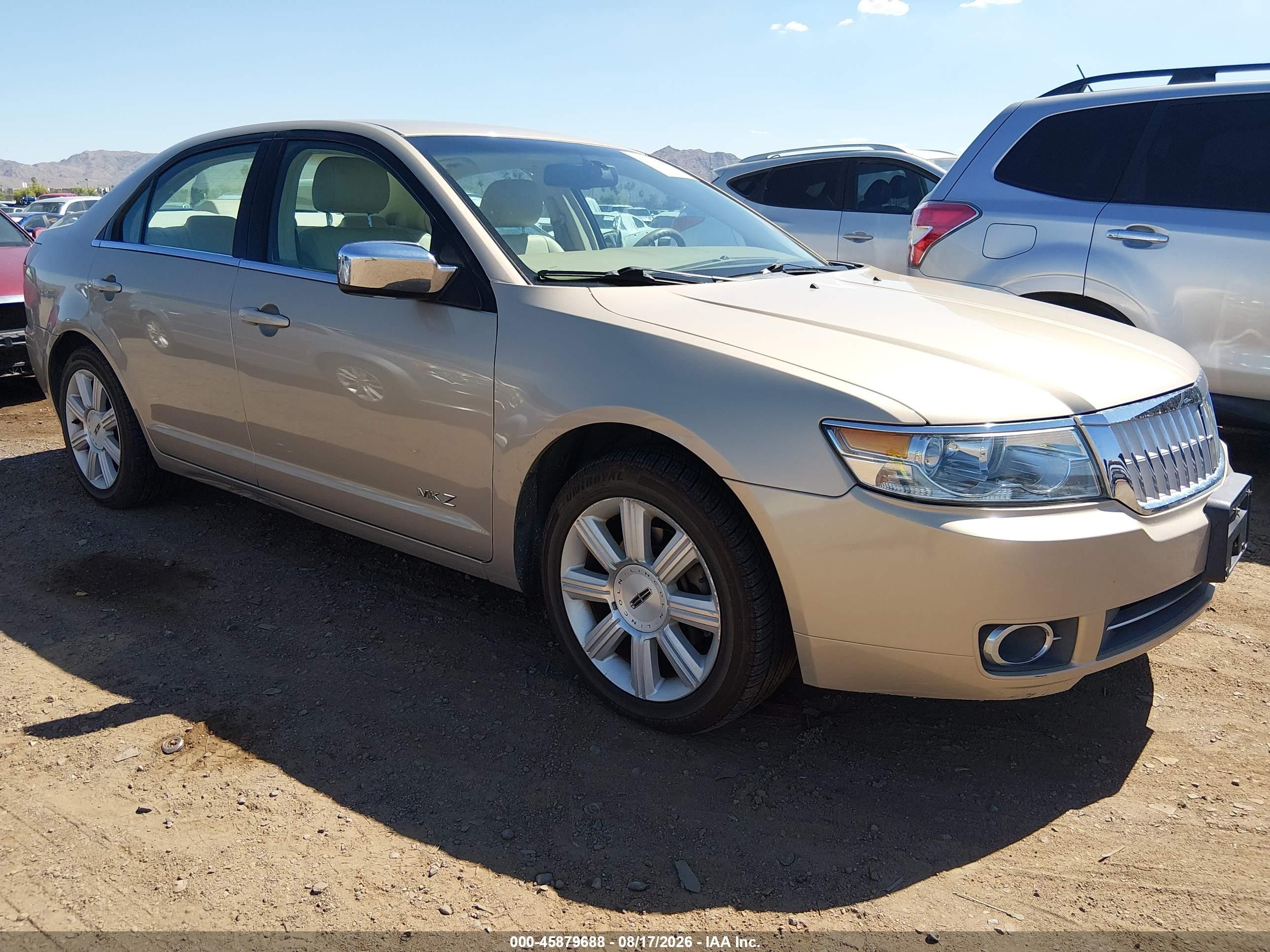 2007 Lincoln Mkz   Gold vin: 3LNHM28T37R655339