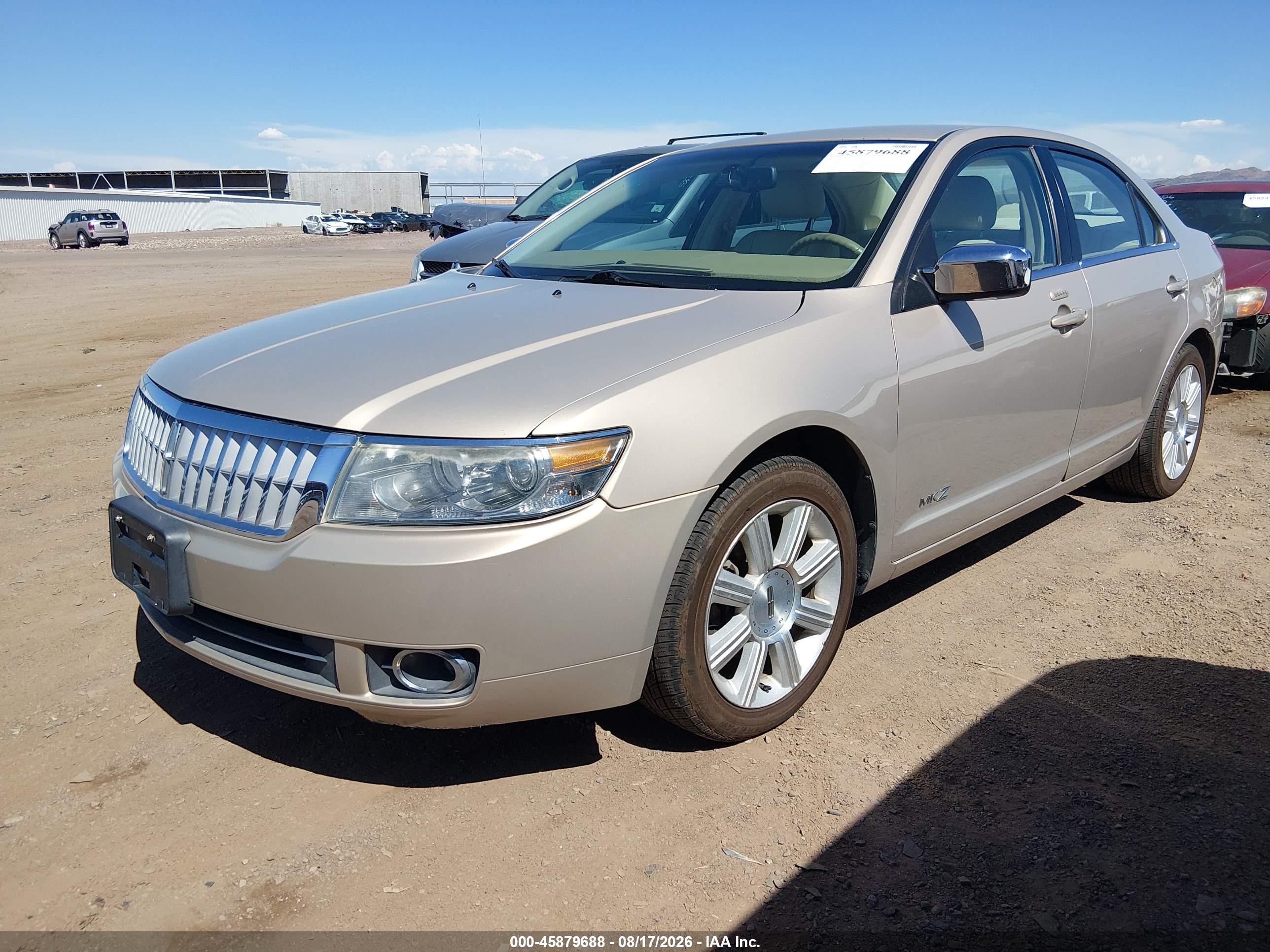 2007 Lincoln Mkz   Gold vin: 3LNHM28T37R655339