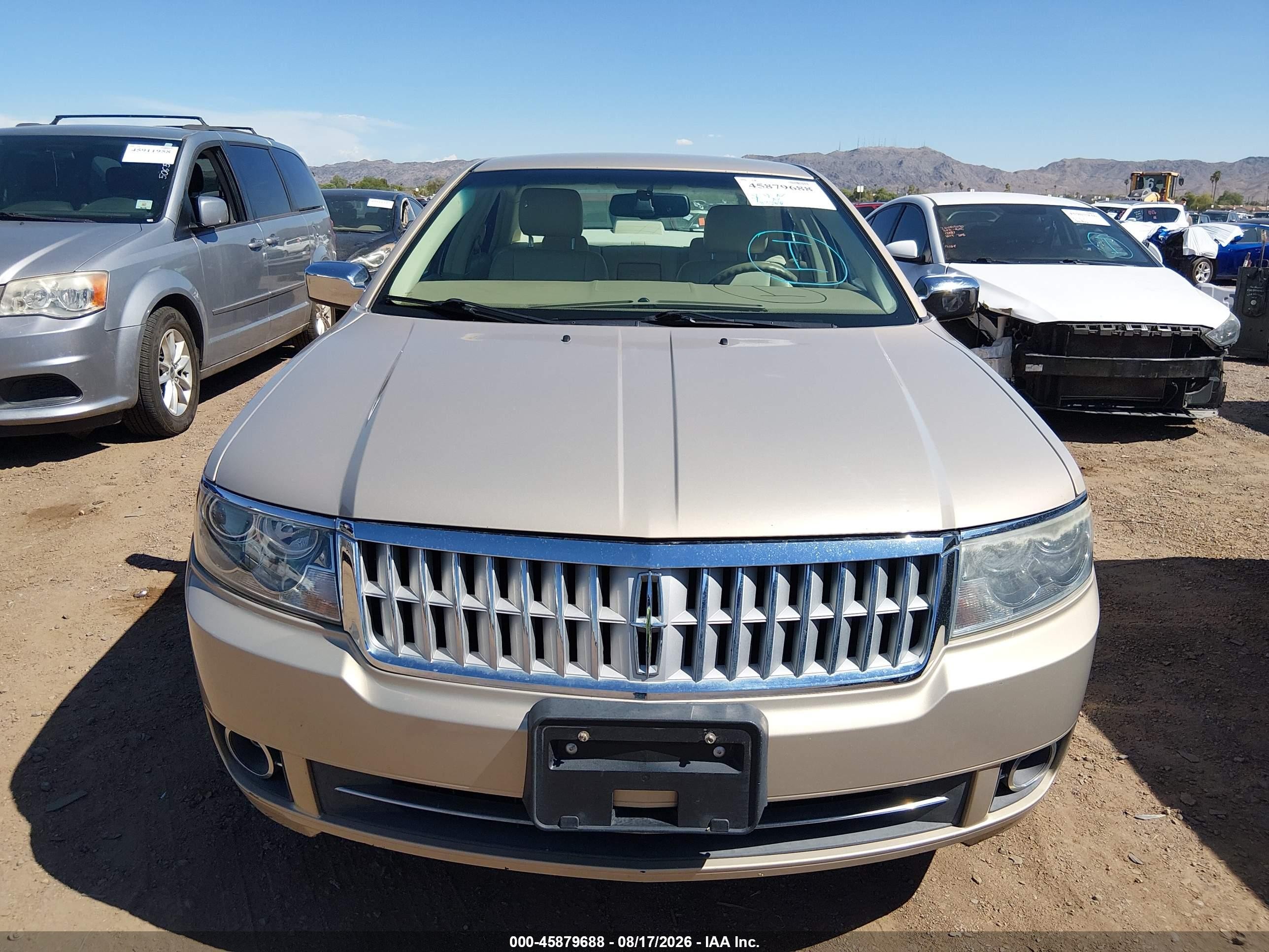 2007 Lincoln Mkz   Gold vin: 3LNHM28T37R655339
