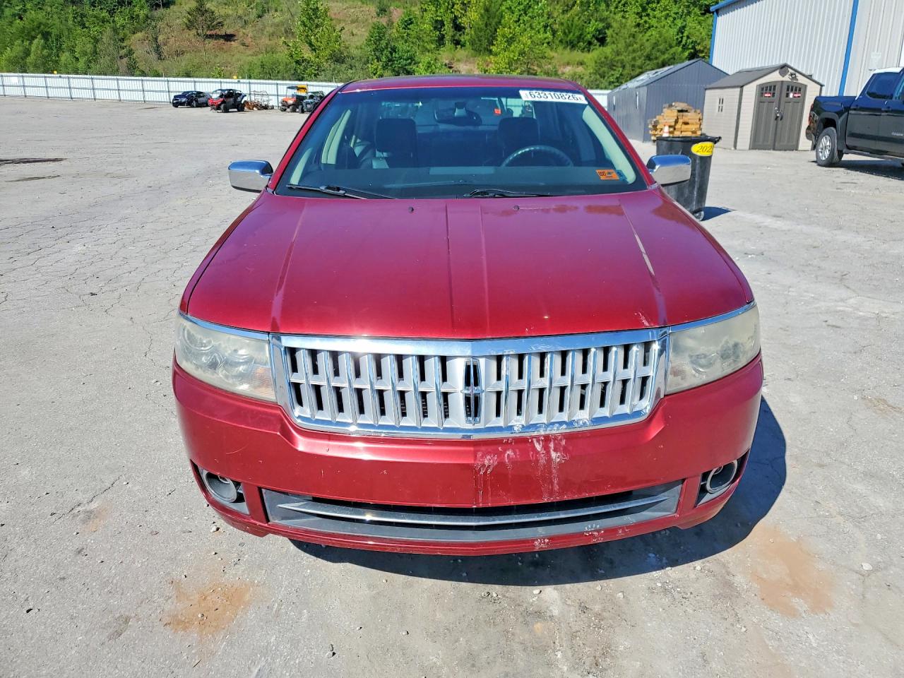 2007 Lincoln Mkz Red vin: 3LNHM28T47R611818