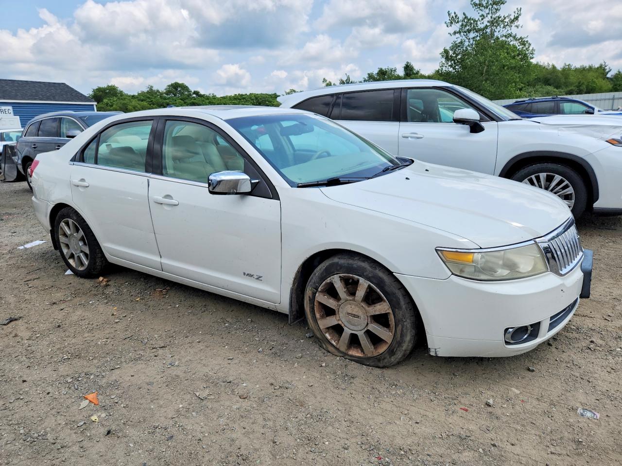 2008 Lincoln Mkz Белый vin: 3LNHM28T48R650989