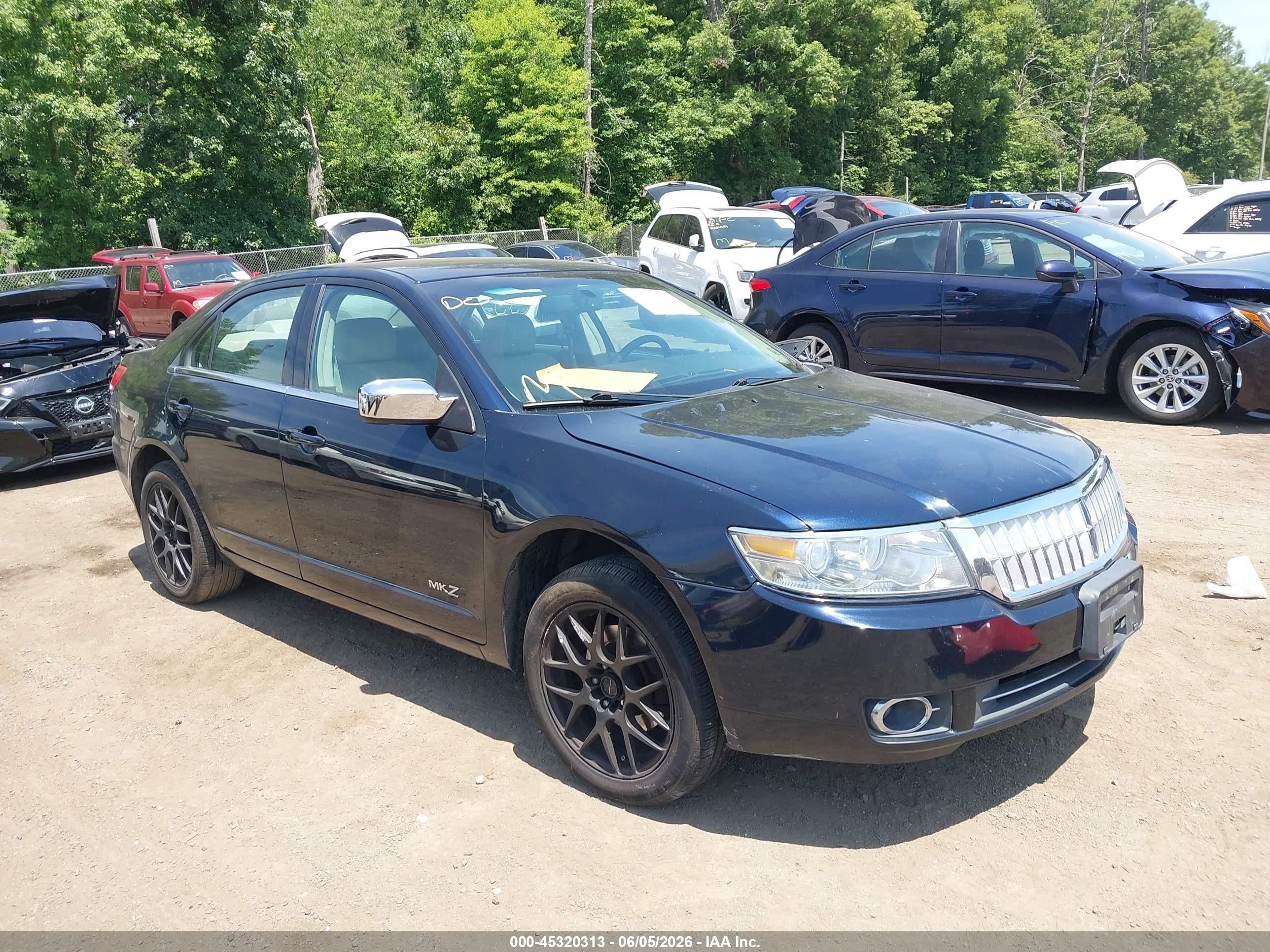 2008 Lincoln Mkz   Blue vin: 3LNHM28T48R668361