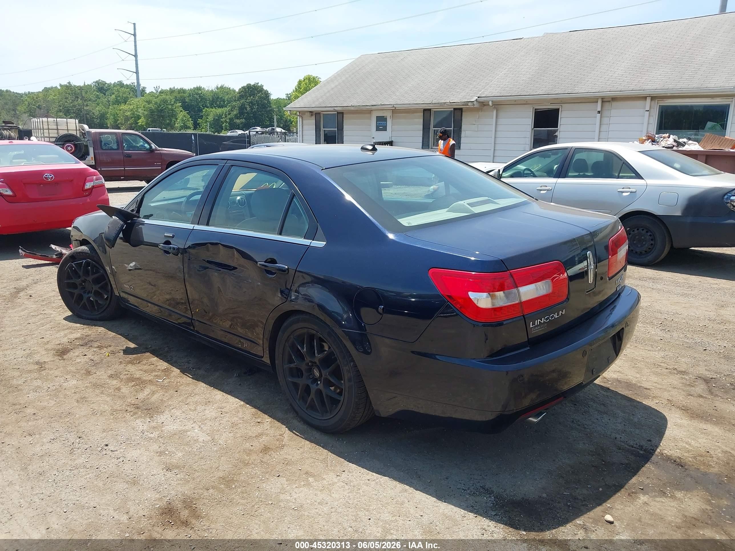 2008 Lincoln Mkz   Blue vin: 3LNHM28T48R668361