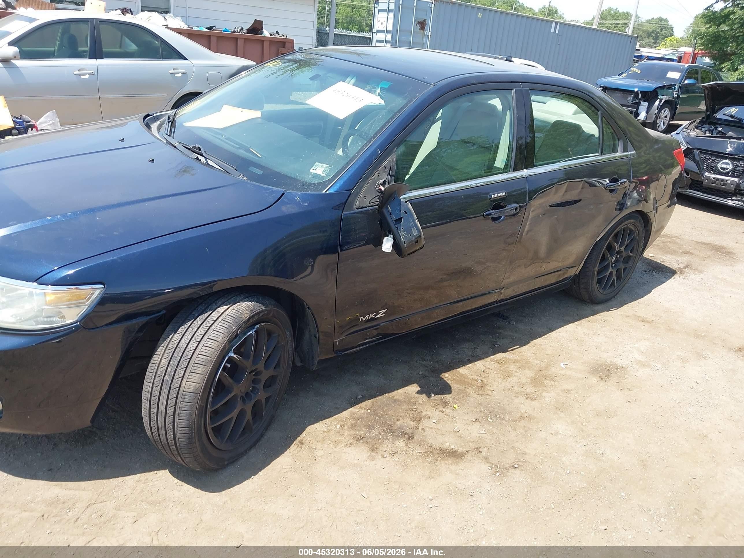 2008 Lincoln Mkz   Blue vin: 3LNHM28T48R668361
