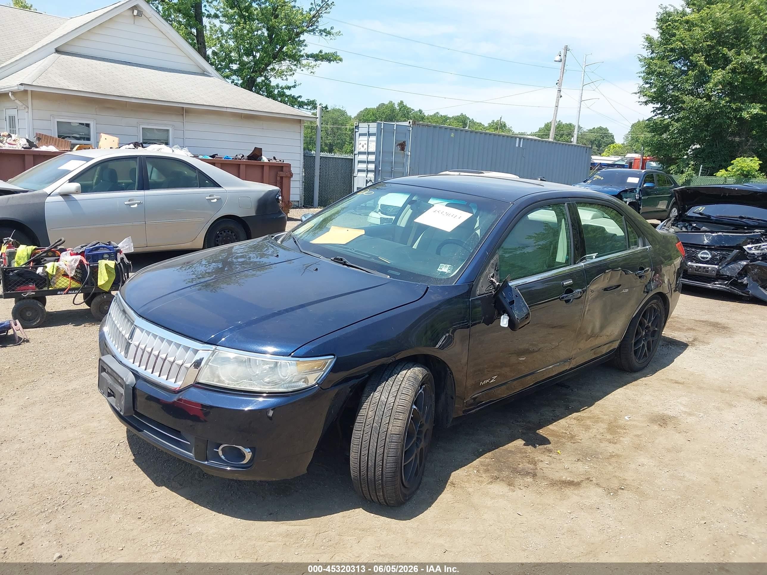 2008 Lincoln Mkz   Blue vin: 3LNHM28T48R668361