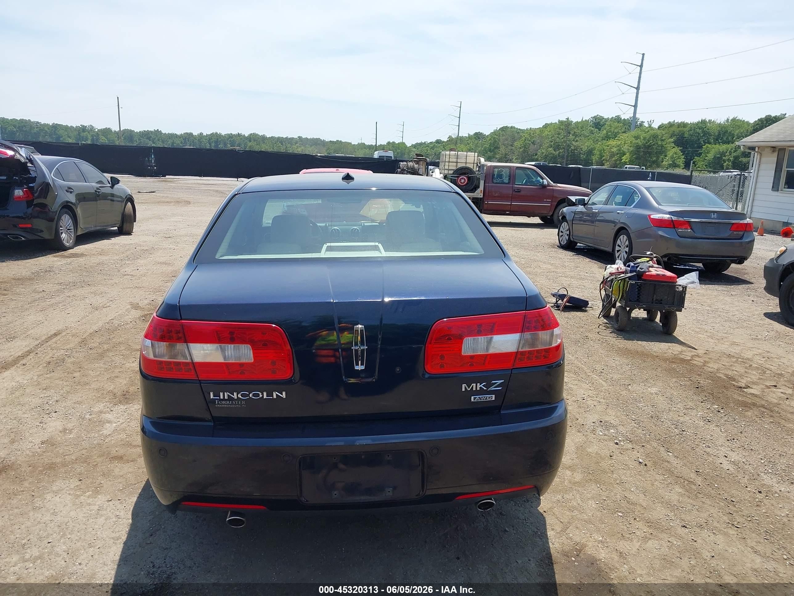 2008 Lincoln Mkz   Blue vin: 3LNHM28T48R668361