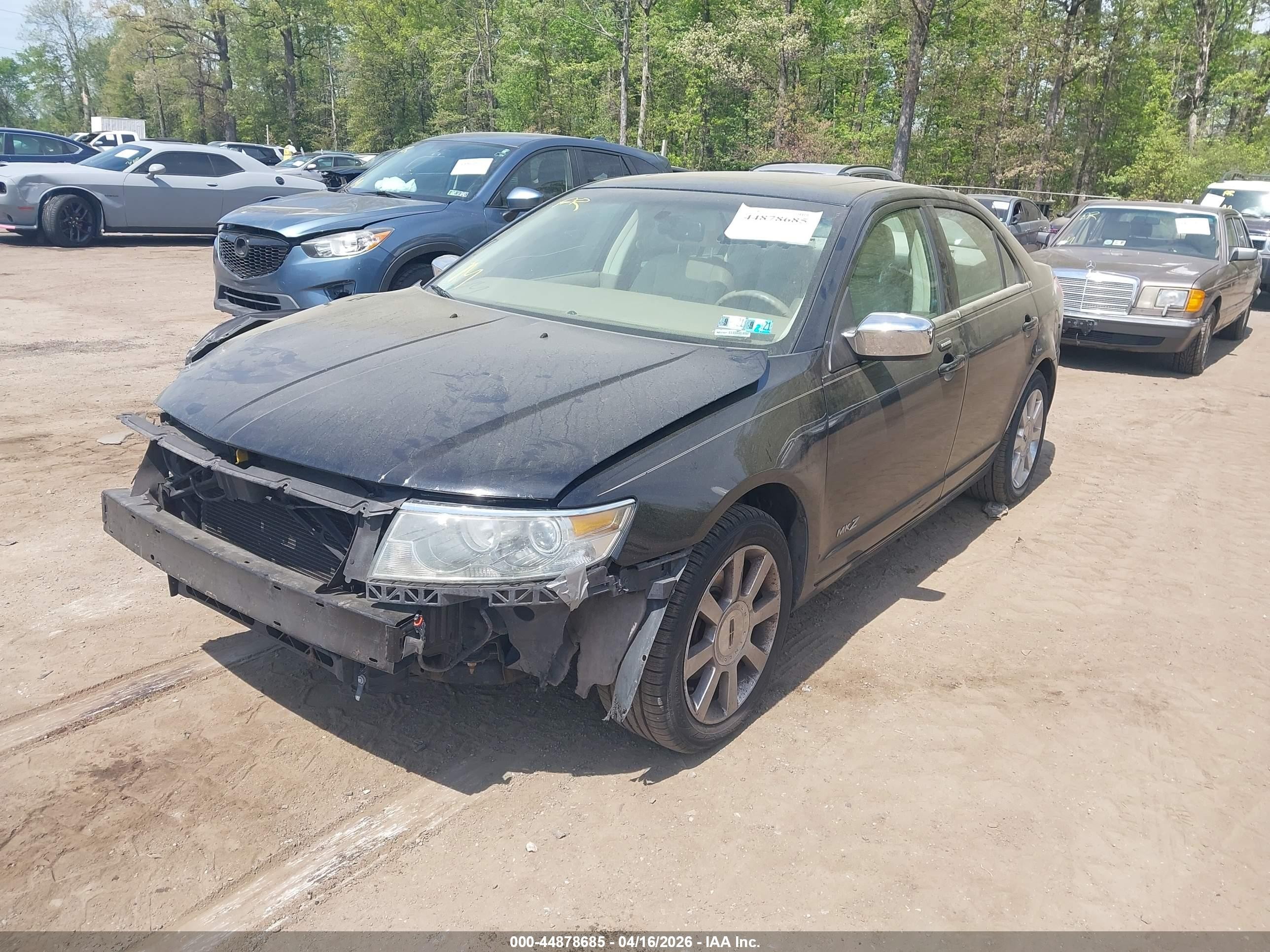 2008 Lincoln Mkz   Черный vin: 3LNHM28T68R634213