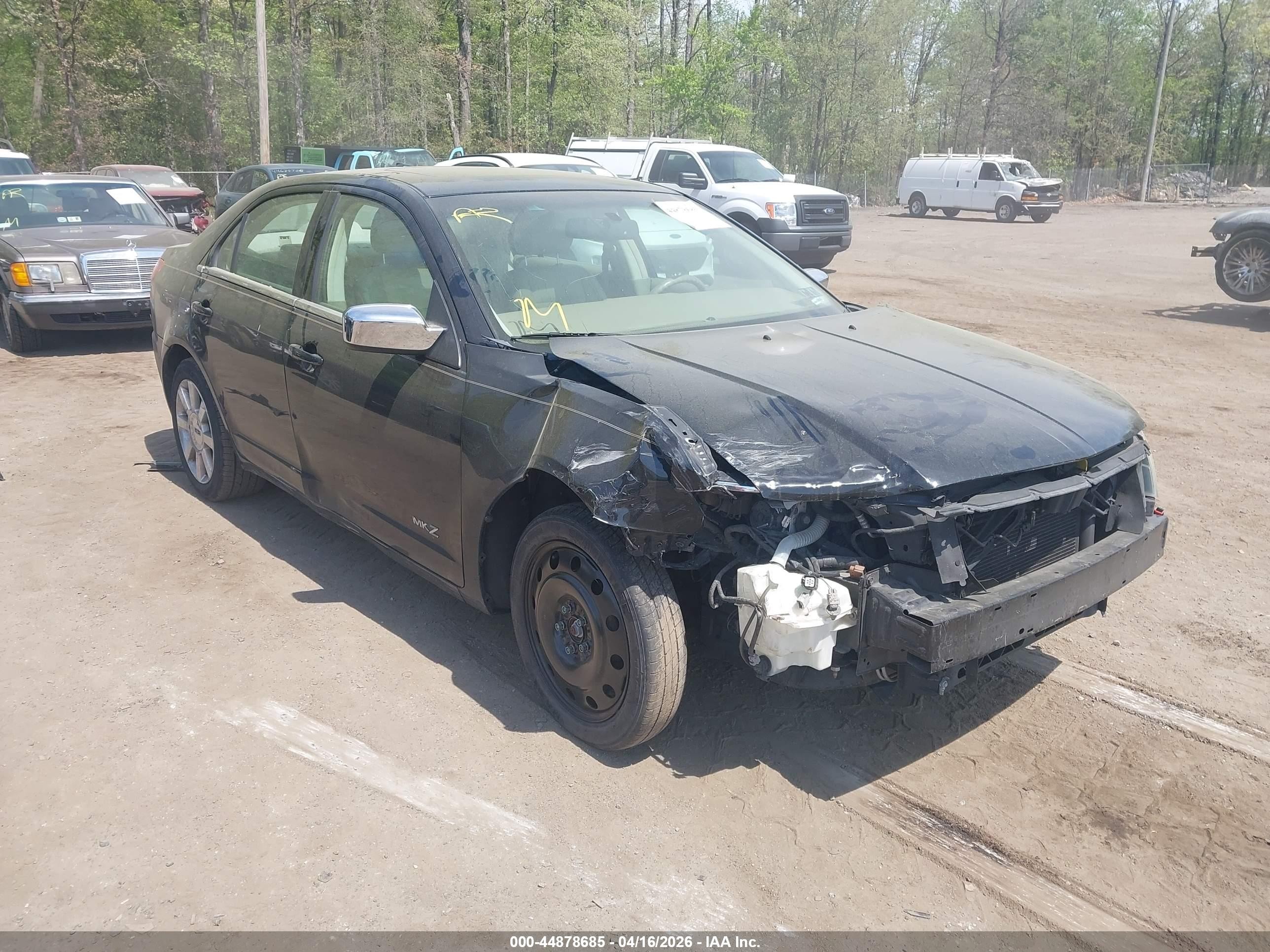 2008 Lincoln Mkz   Черный vin: 3LNHM28T68R634213