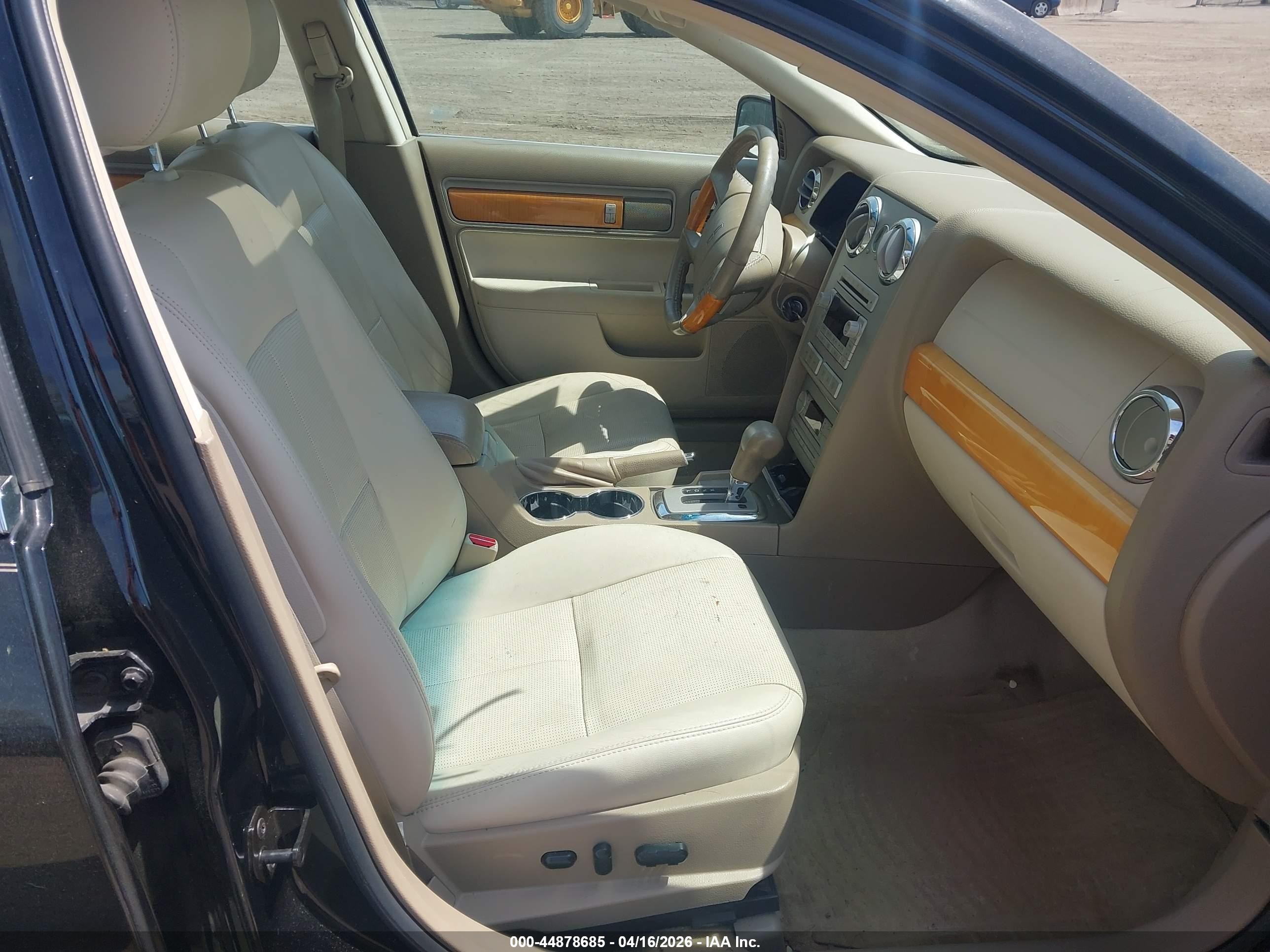 2008 Lincoln Mkz   Черный vin: 3LNHM28T68R634213