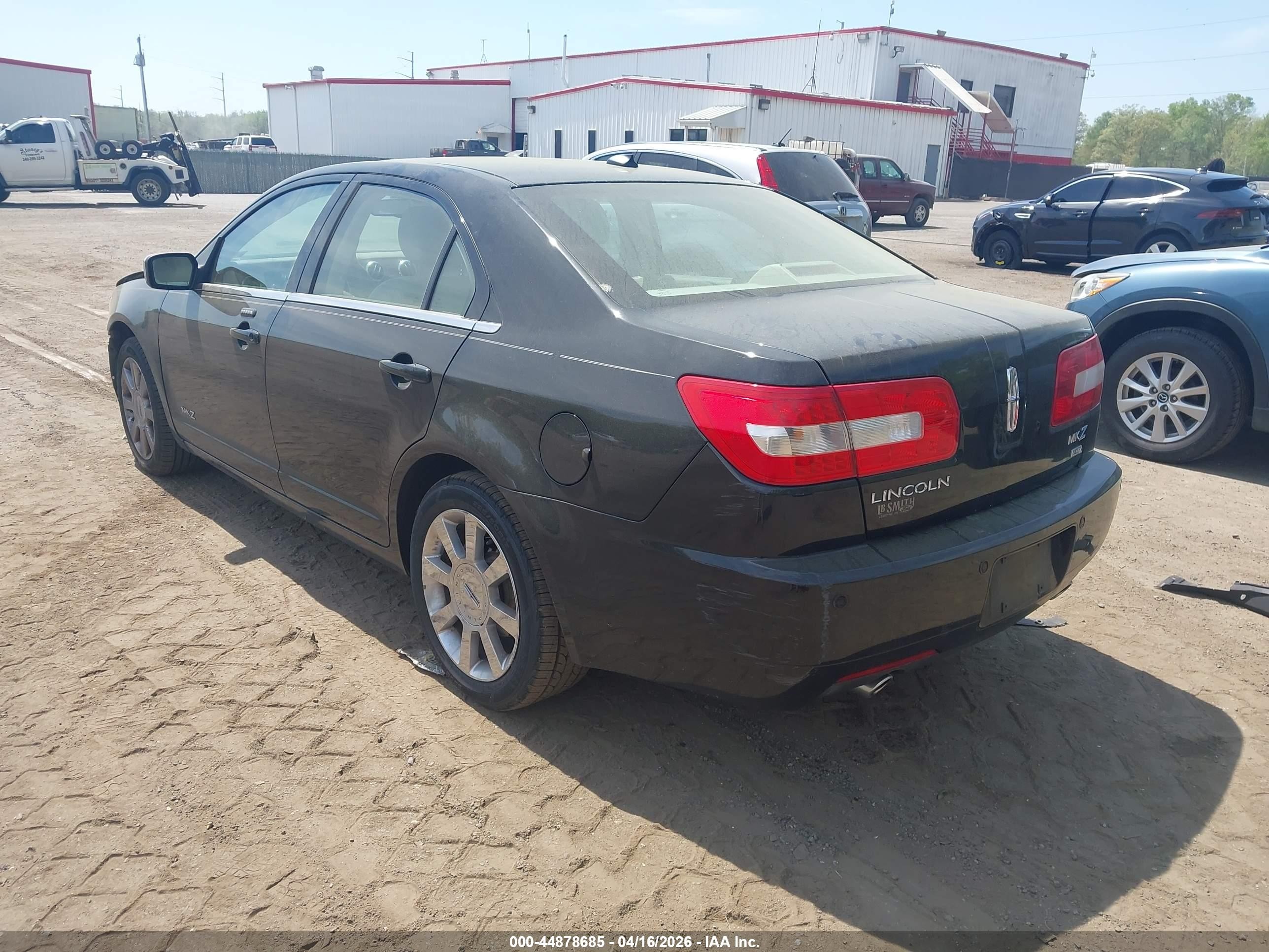 2008 Lincoln Mkz   Черный vin: 3LNHM28T68R634213