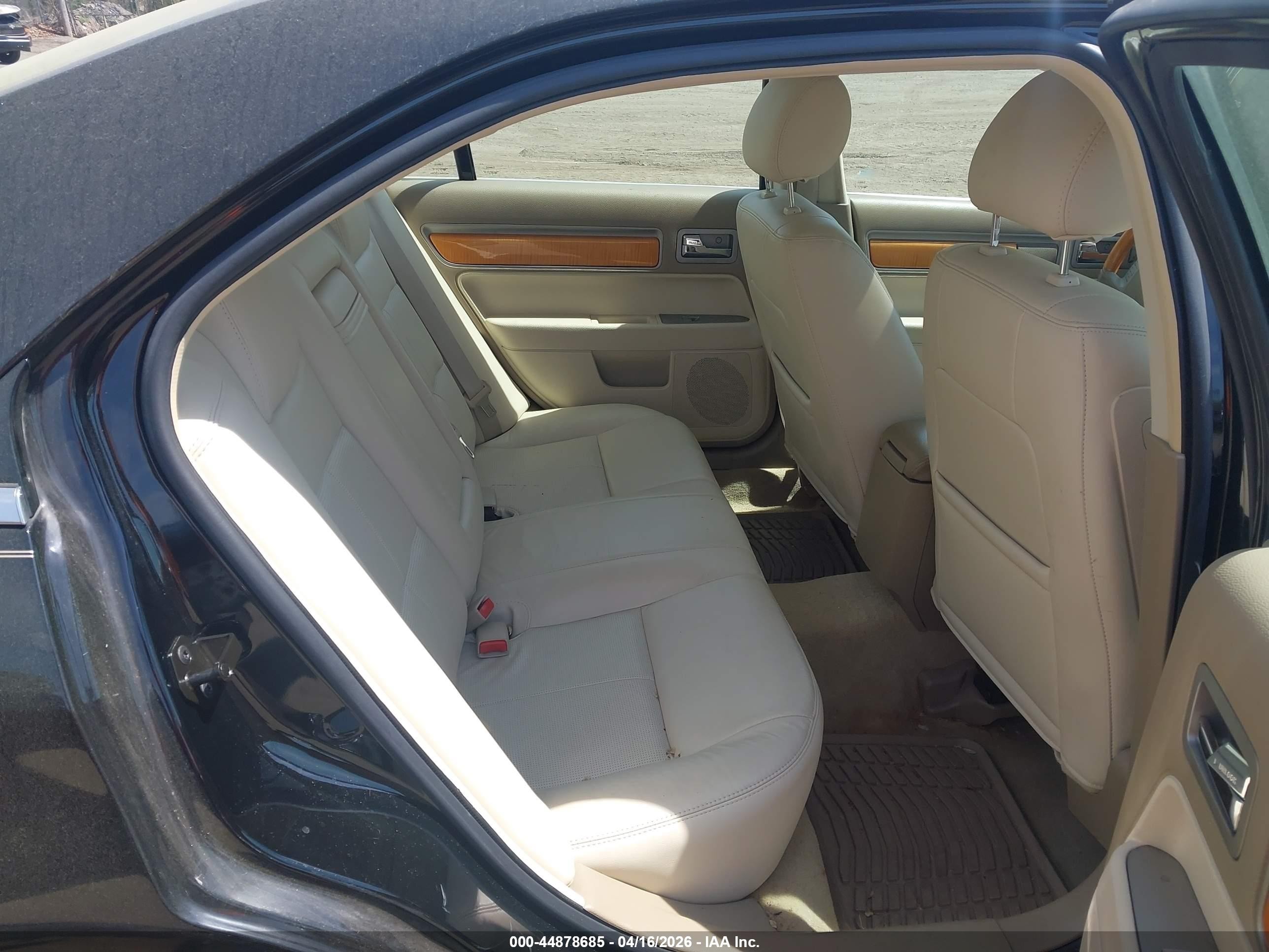 2008 Lincoln Mkz   Черный vin: 3LNHM28T68R634213