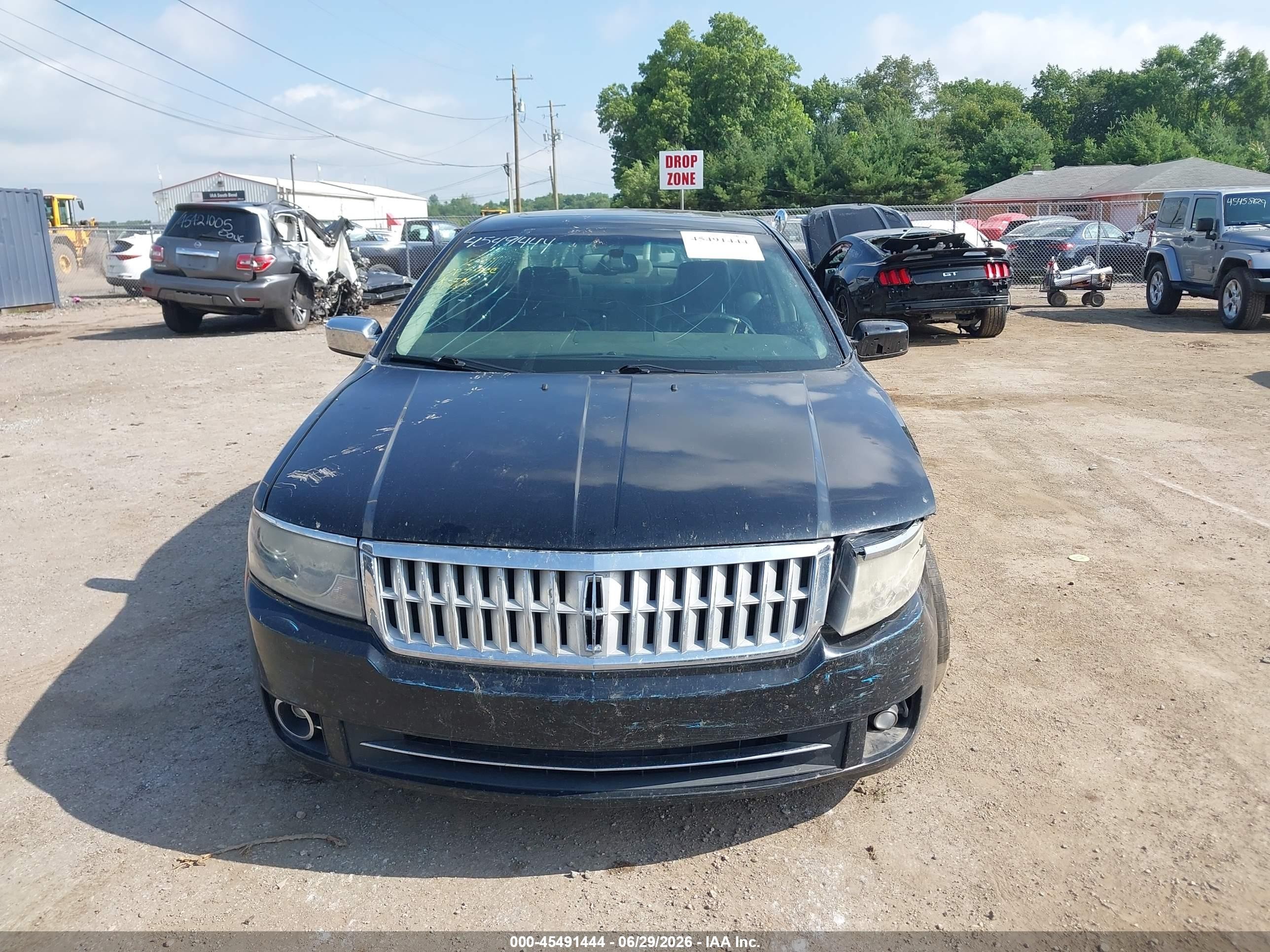 2007 Lincoln Mkz   Black vin: 3LNHM28TX7R612472