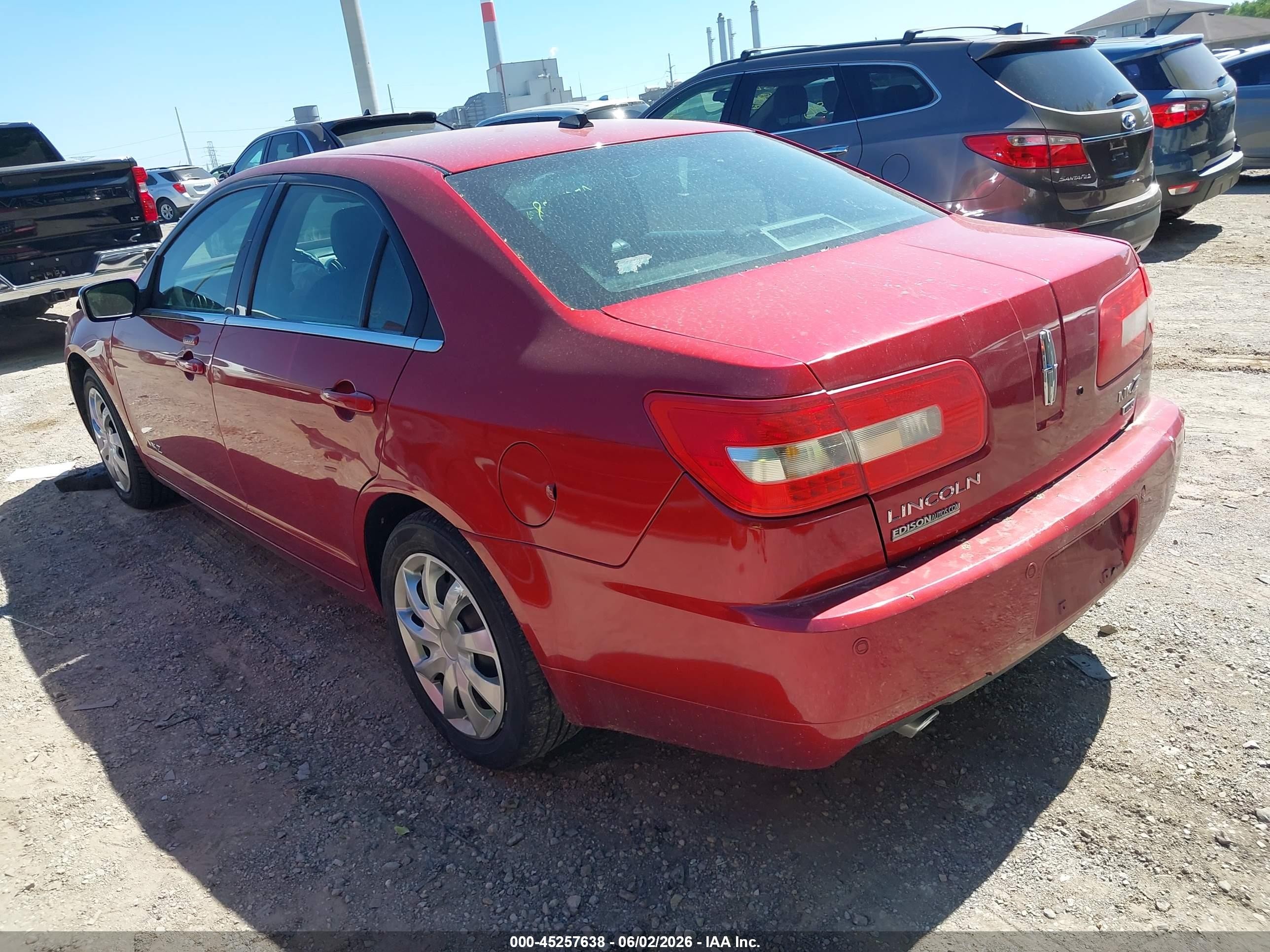 2008 Lincoln Mkz   Red vin: 3LNHM28TX8R608164