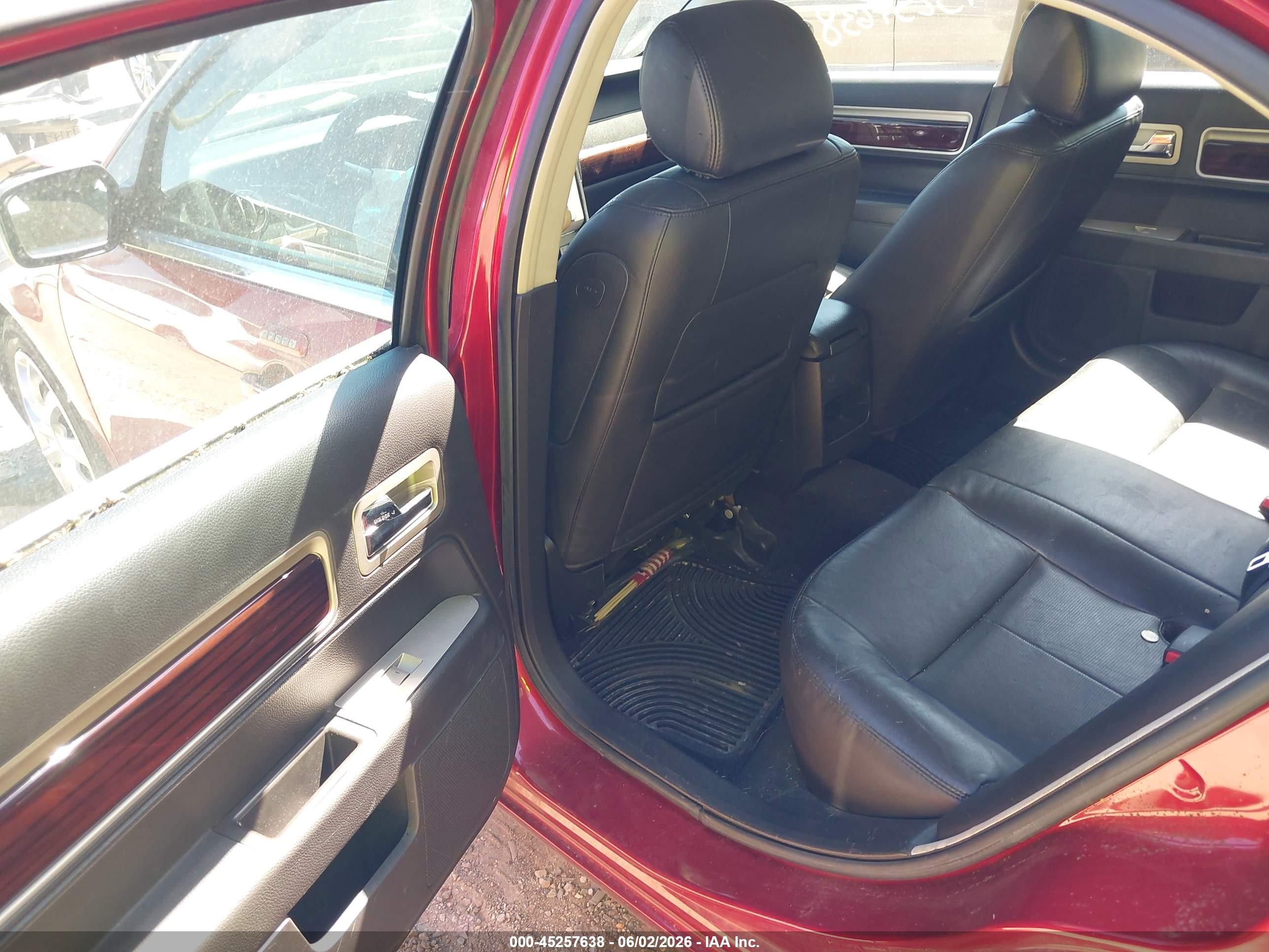 2008 Lincoln Mkz   Red vin: 3LNHM28TX8R608164