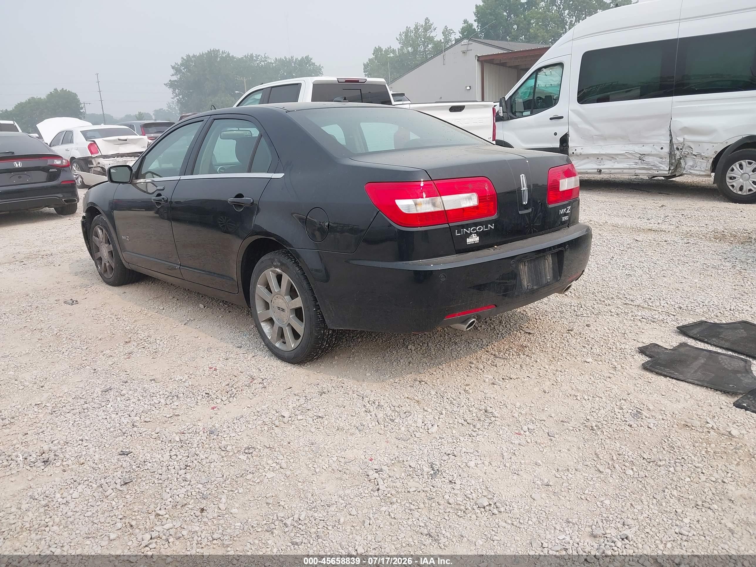 2008 Lincoln Mkz   Black vin: 3LNHM28TX8R613459