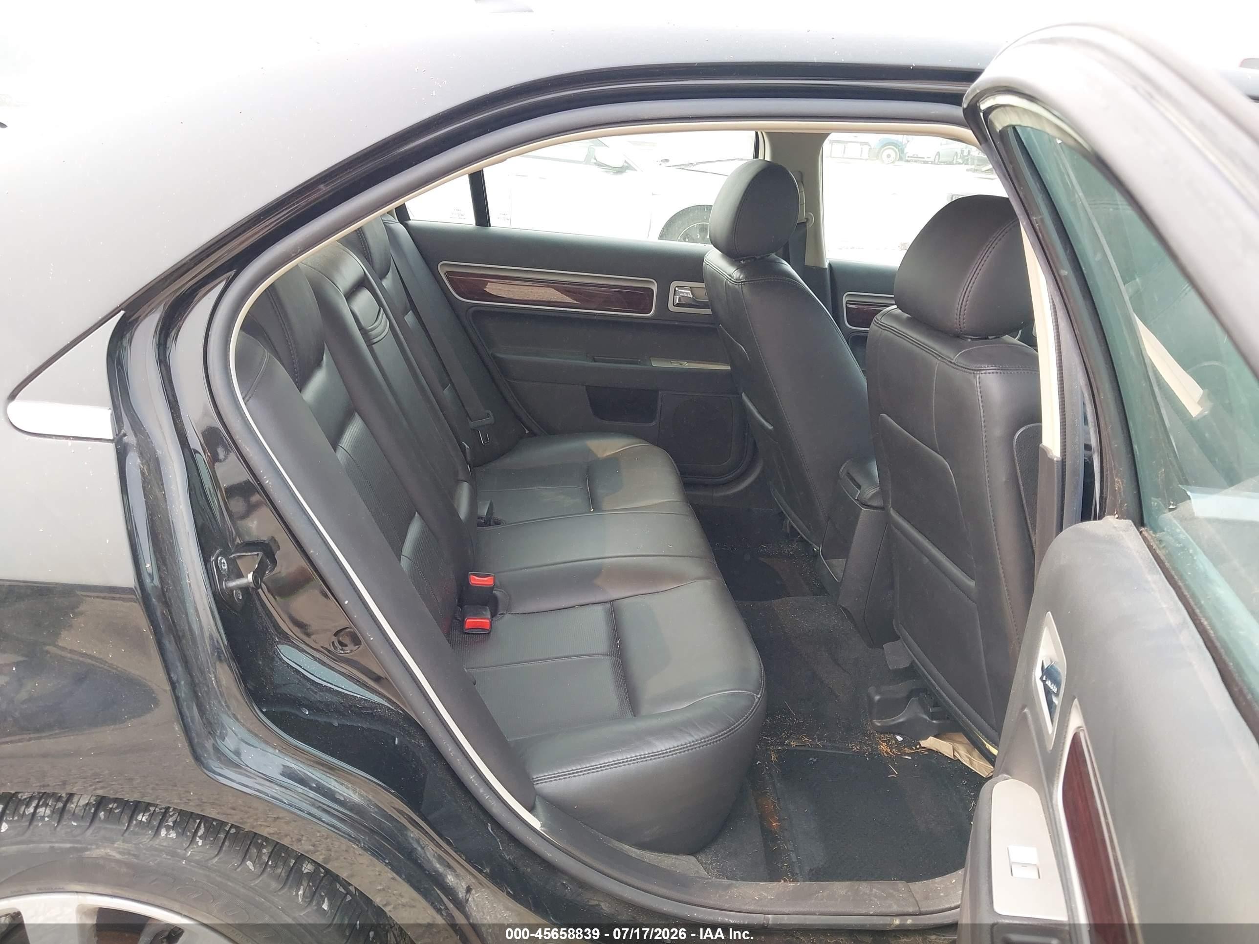 2008 Lincoln Mkz   Black vin: 3LNHM28TX8R613459