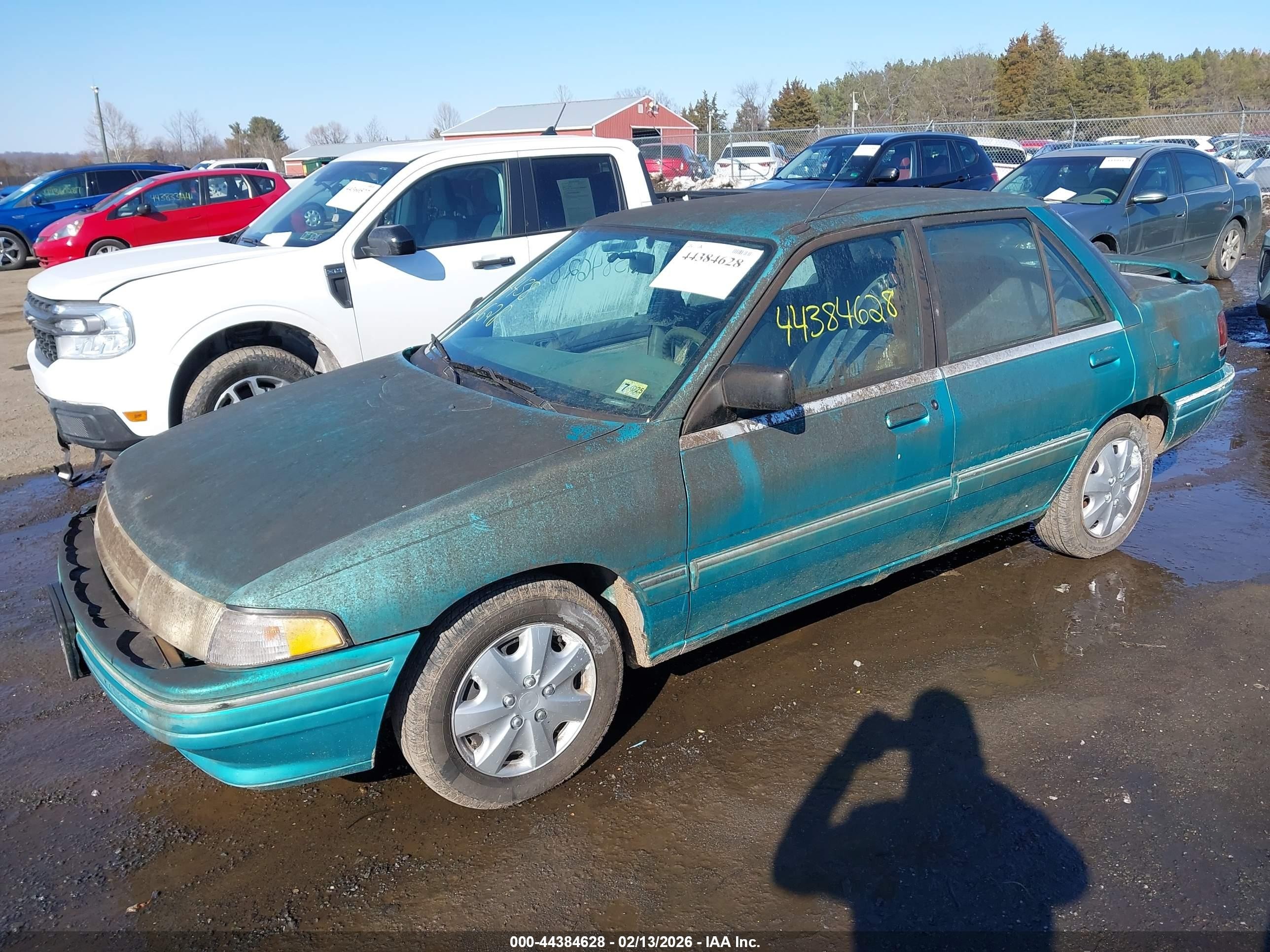 1995 Mercury Tracer Trio Teal vin: 3MASM10J5SR617487